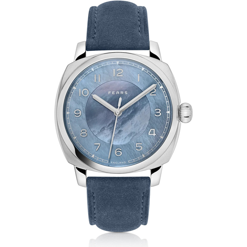 Fears BS24000A.008.093 Brunswick 40 'Aurora' Mother of Pearl on Alcantara Strap