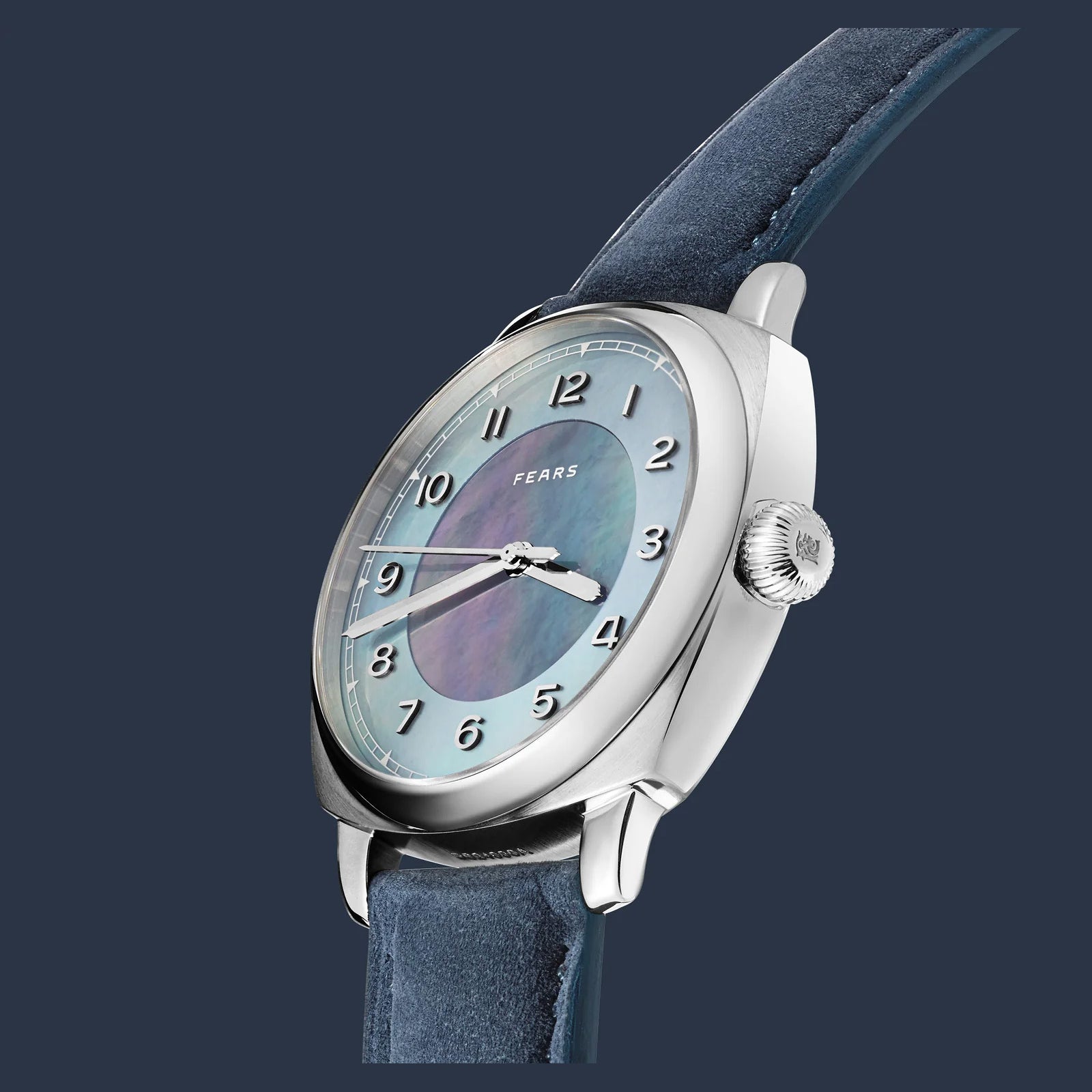 Fears BS24000A.008.093 Brunswick 40 'Aurora' Mother of Pearl on Alcantara Strap