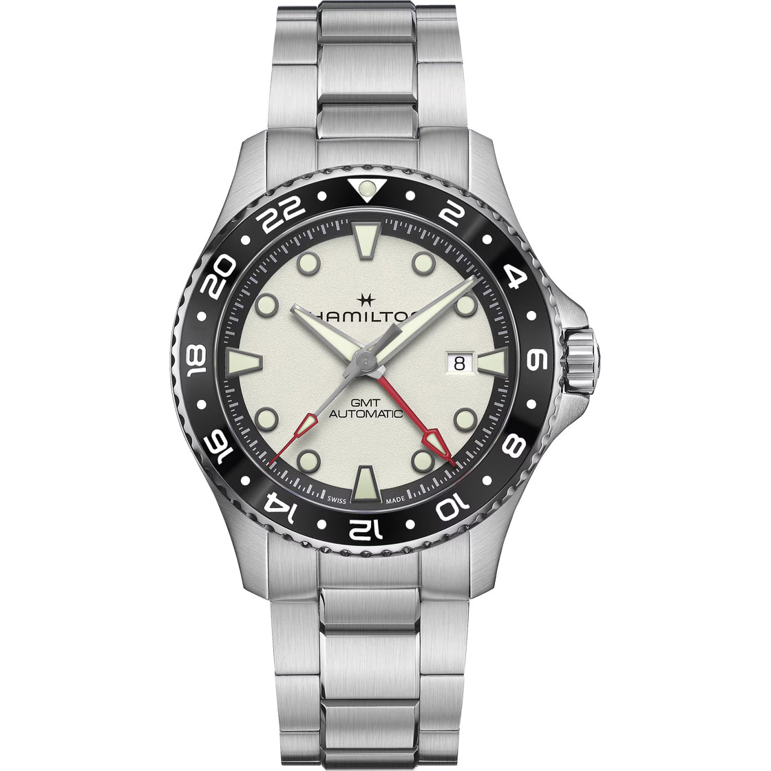 Hamilton H82555150 Khaki Navy Scuba Automatic GMT 43mm