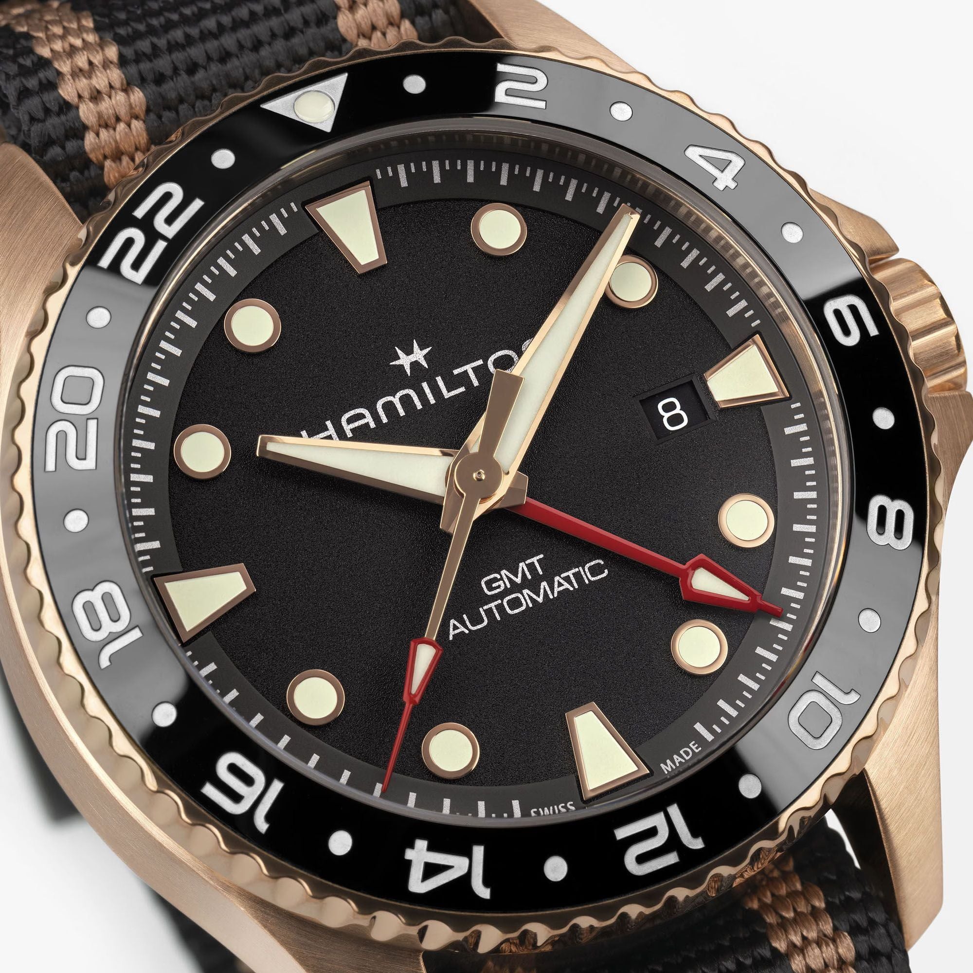 Hamilton H82565930 Khaki Navy Scuba Automatic GMT Bronze 43mm