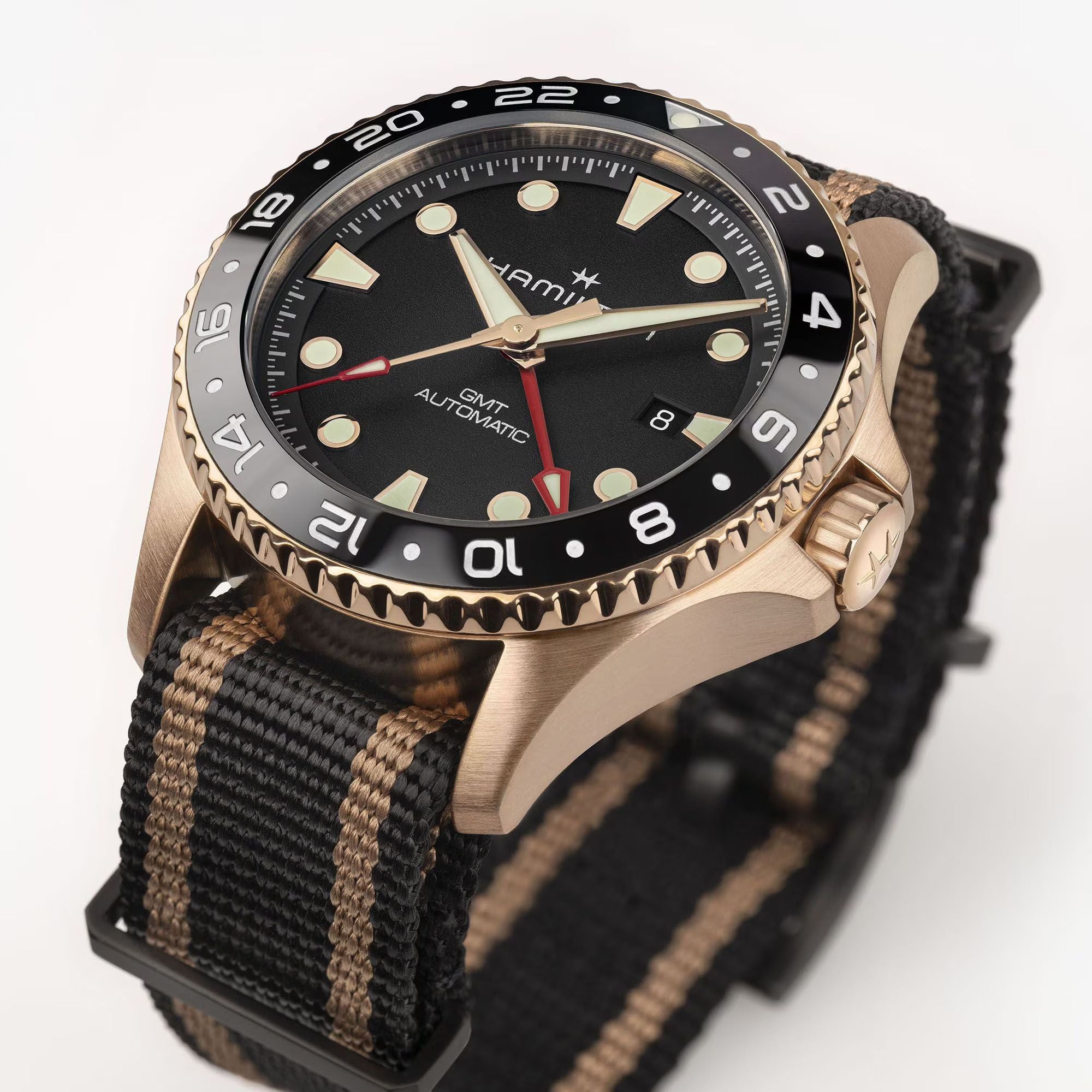 Hamilton H82565930 Khaki Navy Scuba Automatic GMT Bronze 43mm