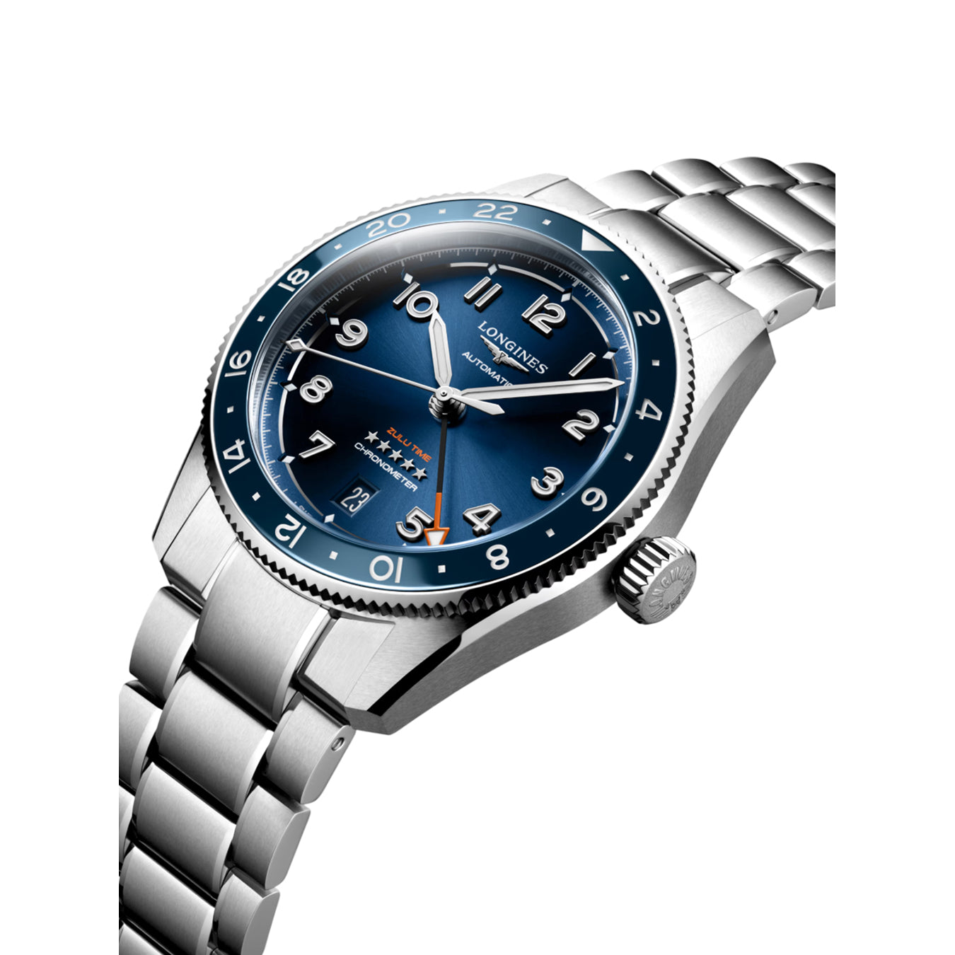 Longines L3.802.4.93.6 Spirit Zulu Time 39mm