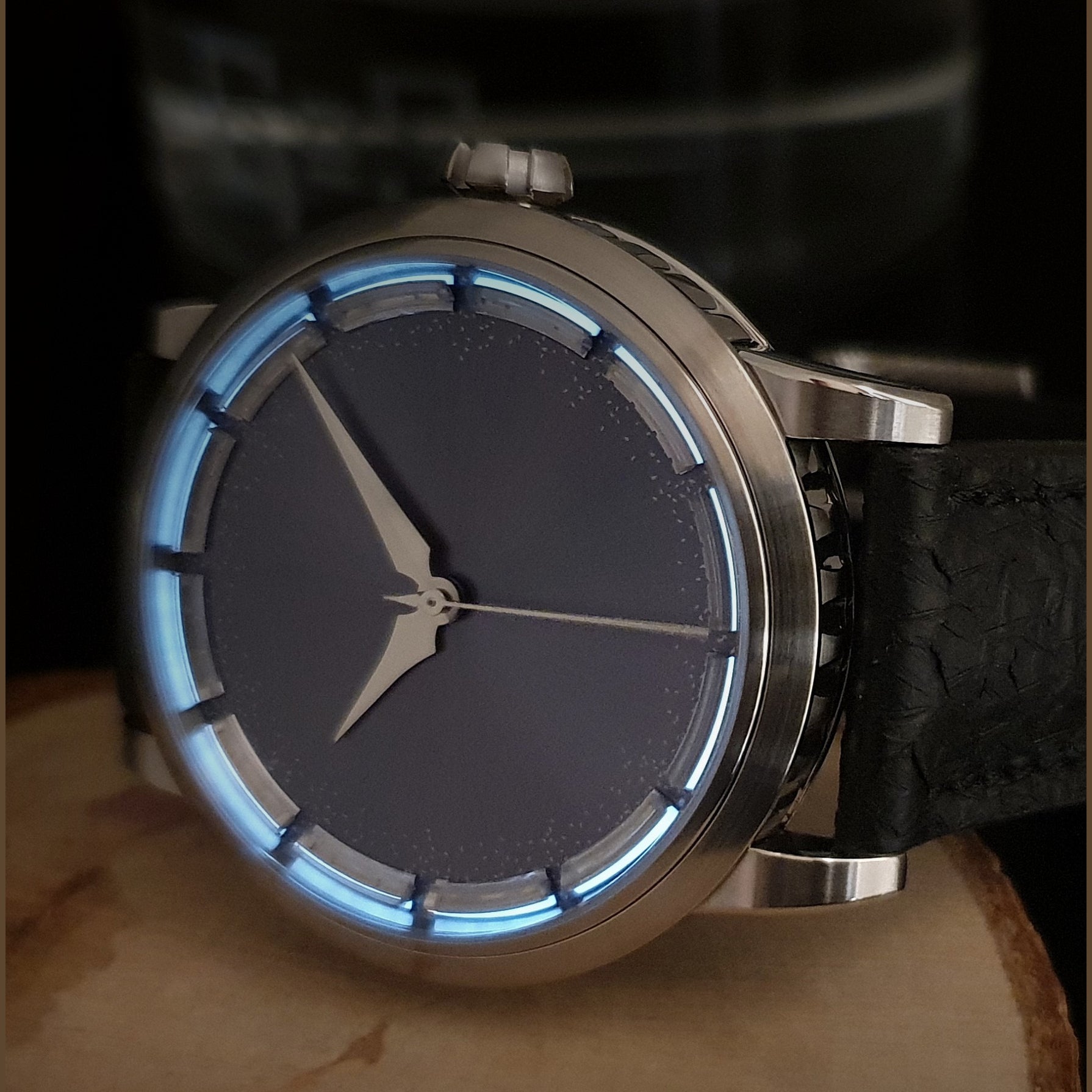 GoS Sarek Frost Midnight Blue Damascus