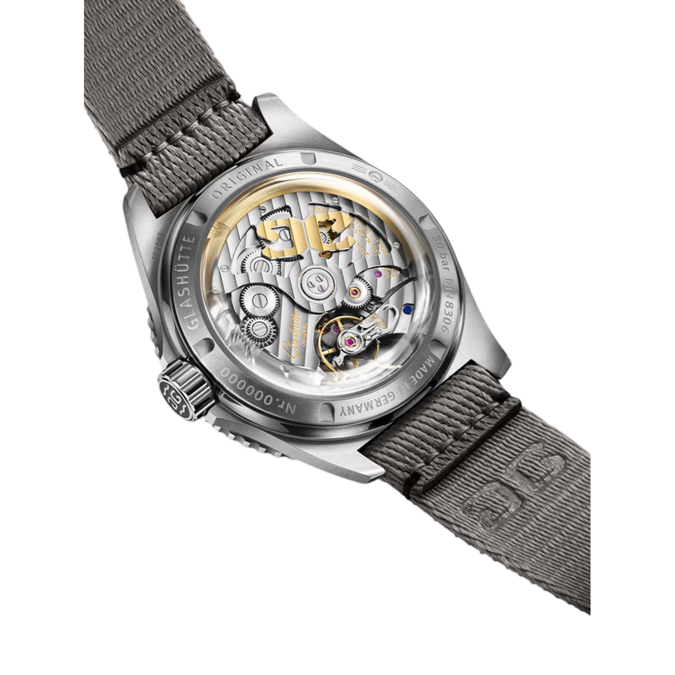 Glashütte Original SeaQ Panorama Date Reed Green on Textil Strap