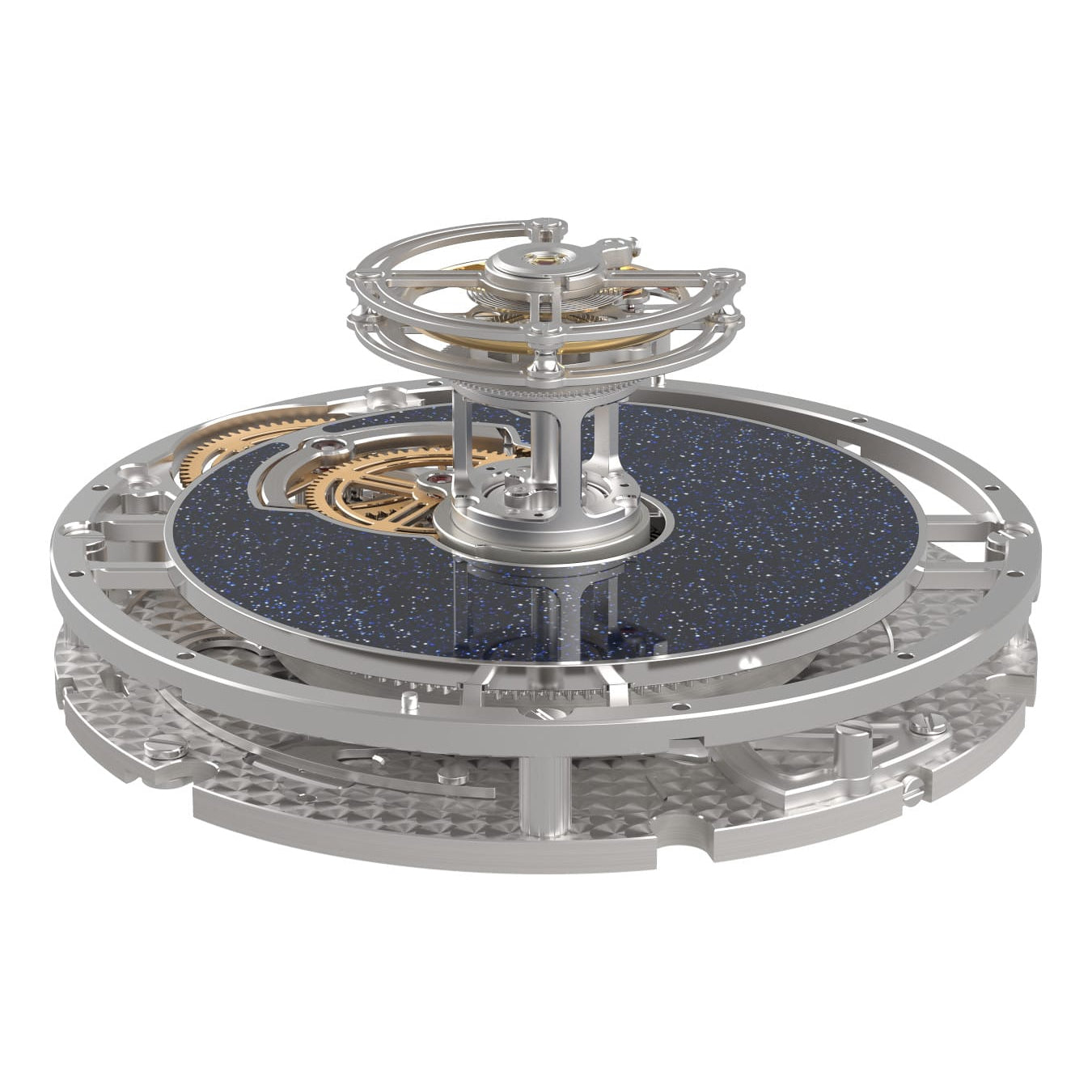 Kross Studio KS 05 Central Floating Tourbillon Titanium Blue Aventurine