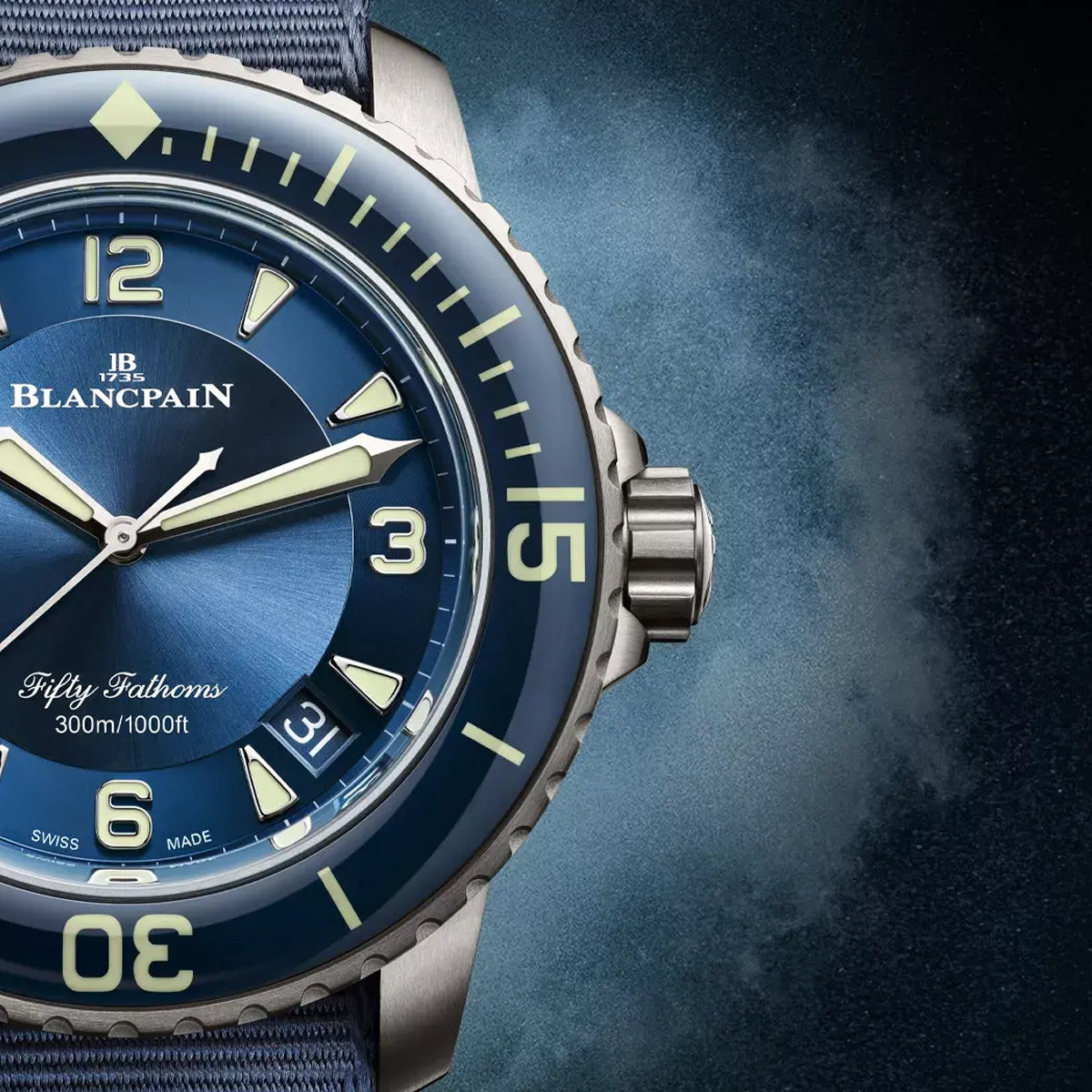 Blancpain Fifty Fathoms 5015 12B40 O52A Blue Dial