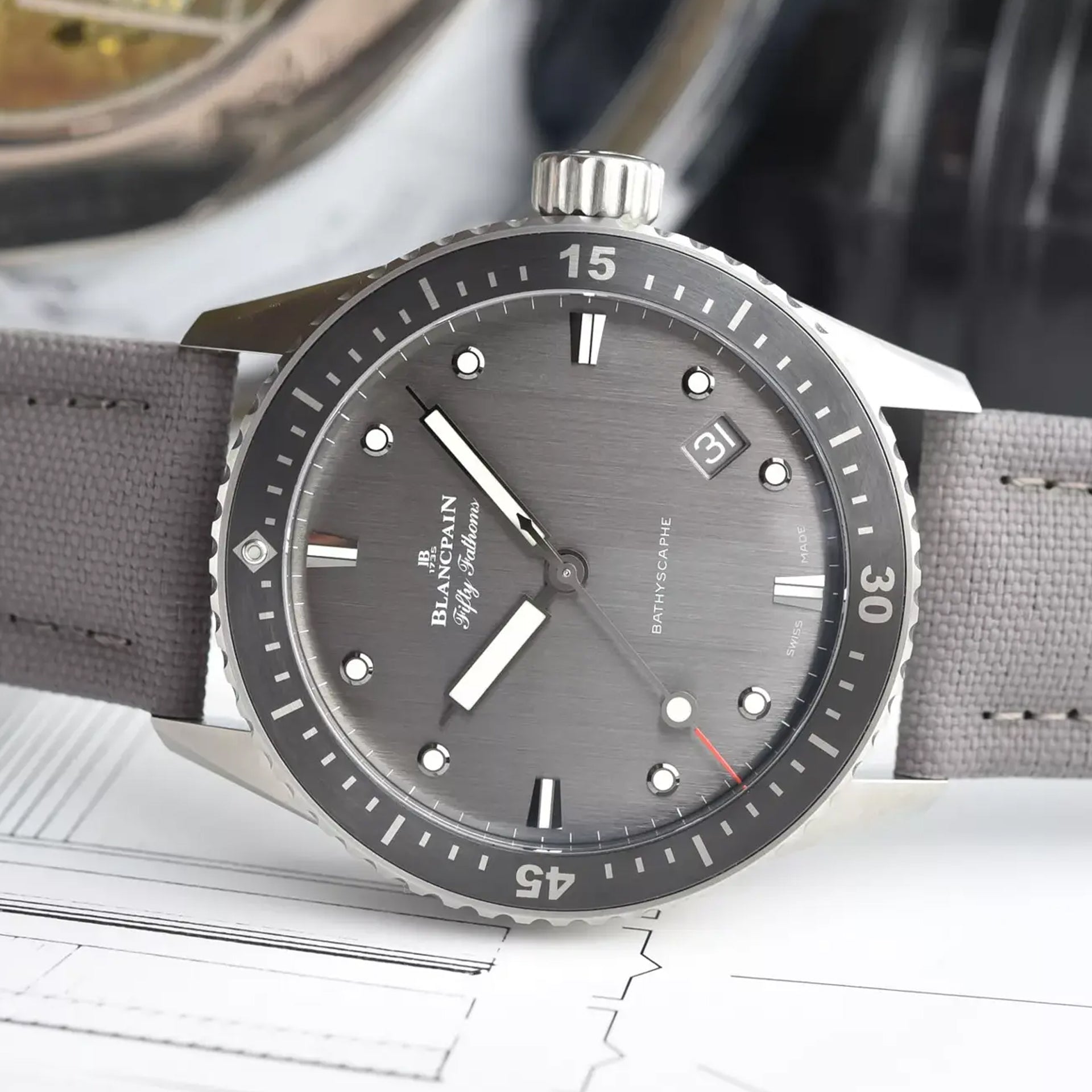 Blancpain Fifty Fathoms Bathyscaphe 5000 1210 G52A