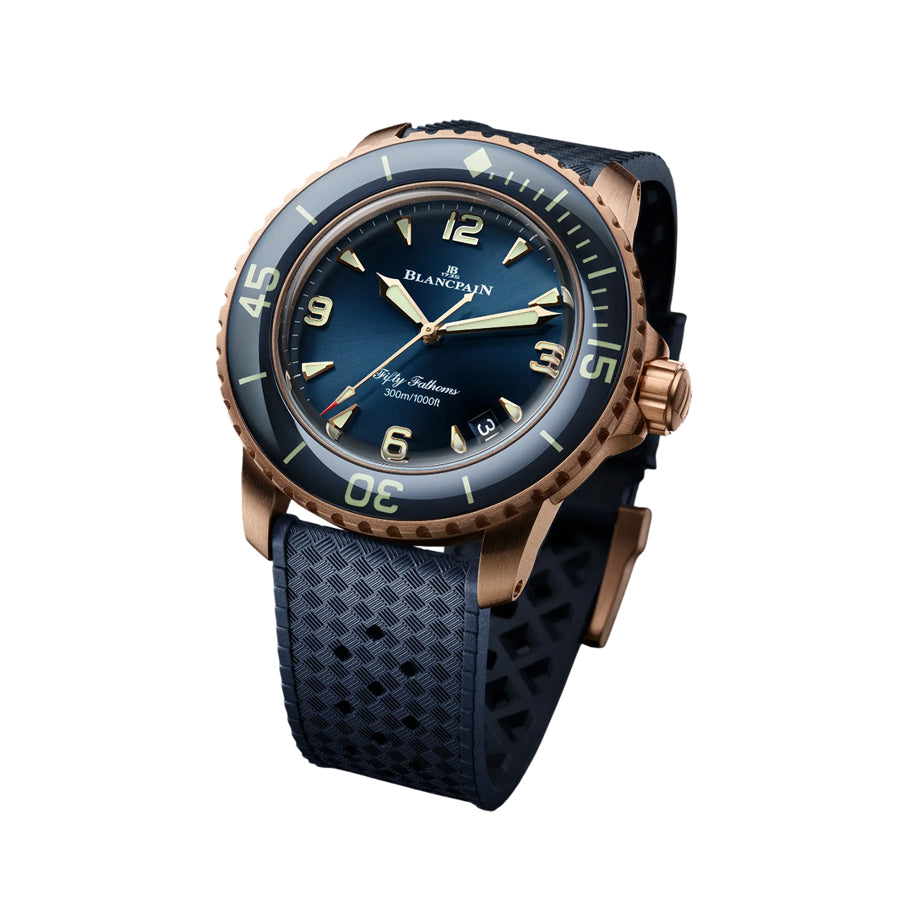Blancpain 5010 36B40 O64A Fifty Fathoms Automatic 42mm Blue Dial
