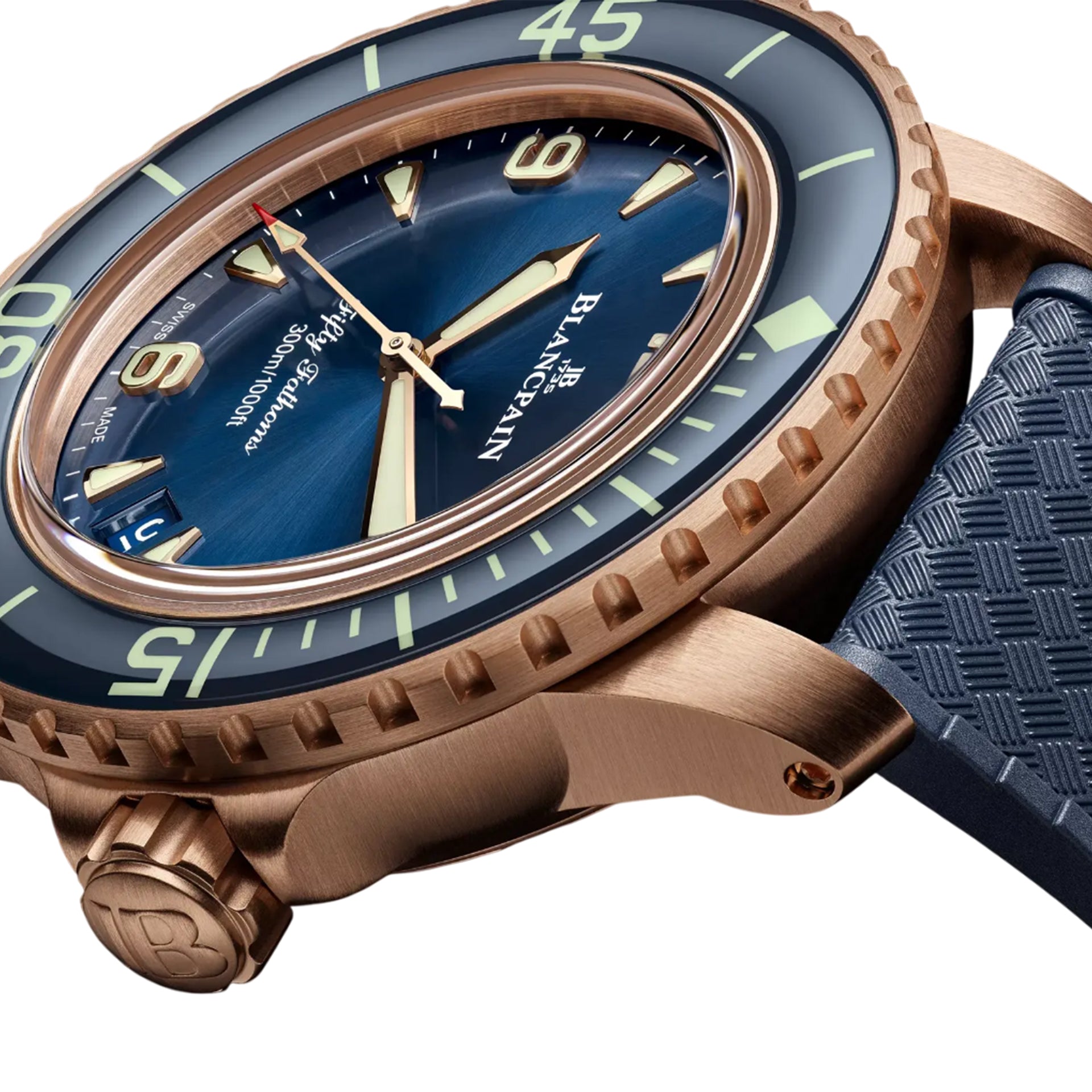 Blancpain 5010 36B40 O64A Fifty Fathoms Automatic 42mm Blue Dial
