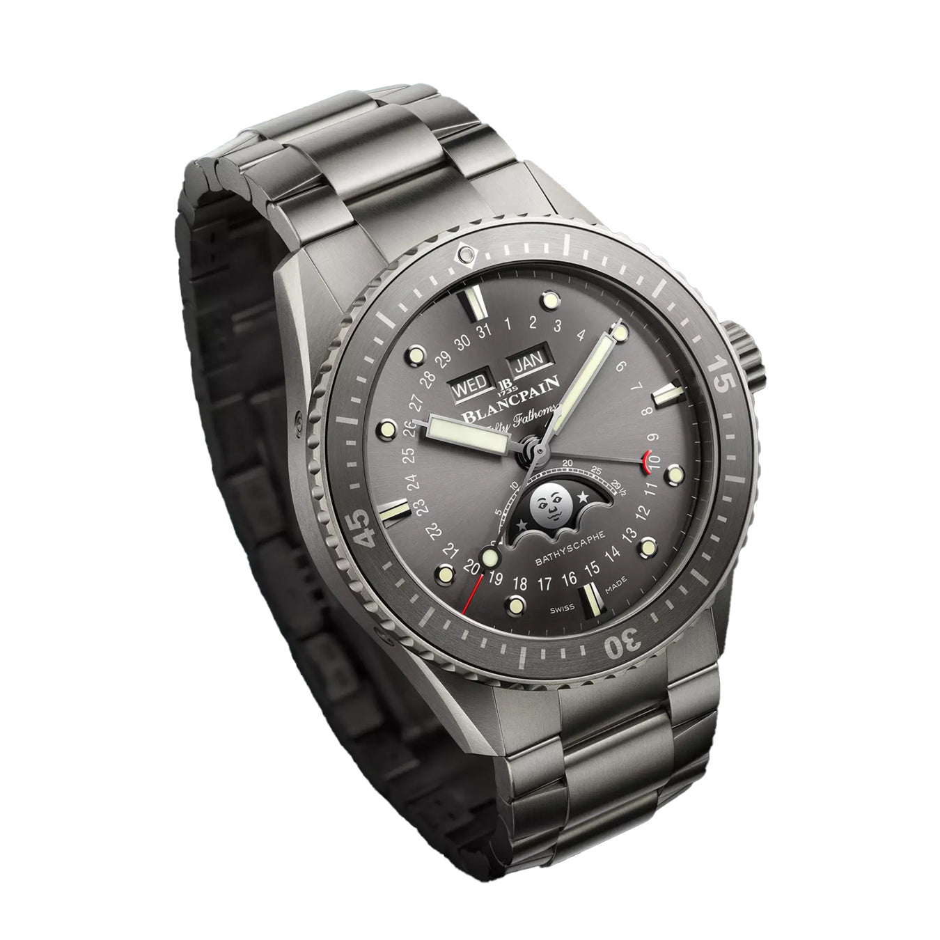 Blancpain Fifty Fathoms Bathyscaphe Complete Calendar Titanium 5054 1210 98S