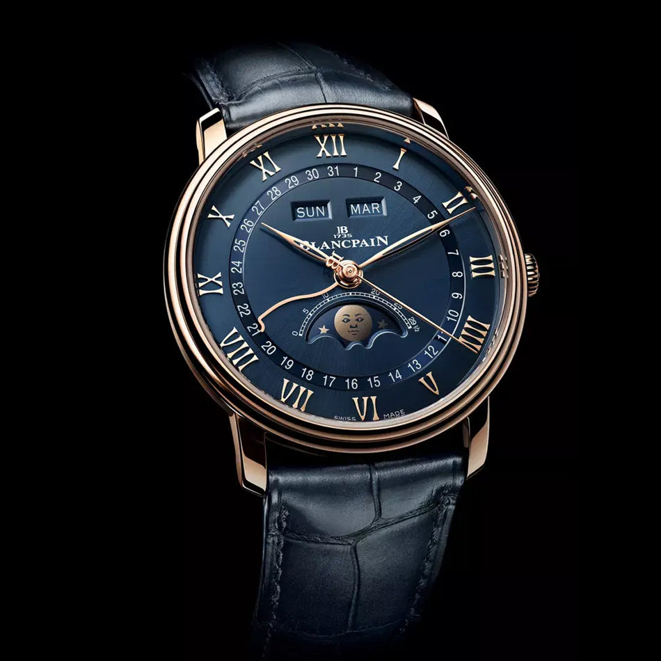 Blancpain Villeret Quantième Complete Calendar Blue Dial