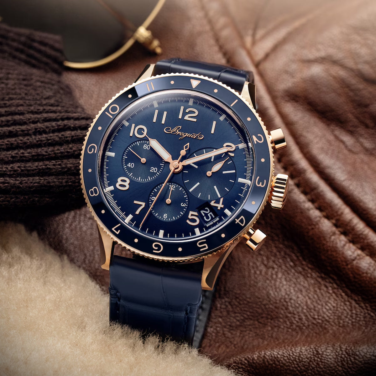 Breguet 2067RK/Y9/9WU Type 20 Flyback Chronograph Rose Gold