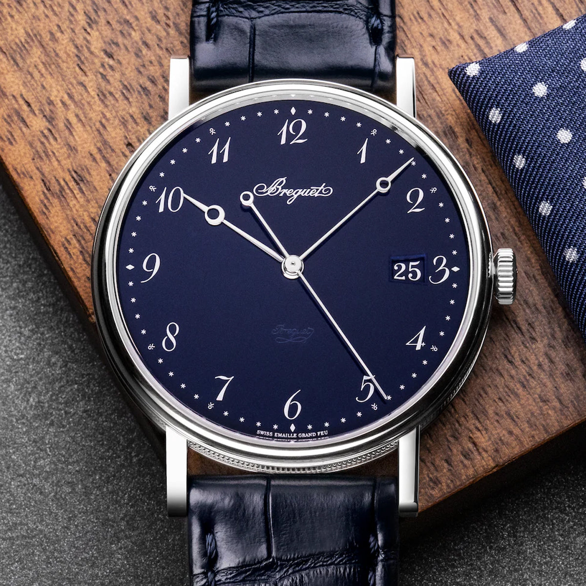 Breguet Classique 5177 Grand Feu Blue Enamel