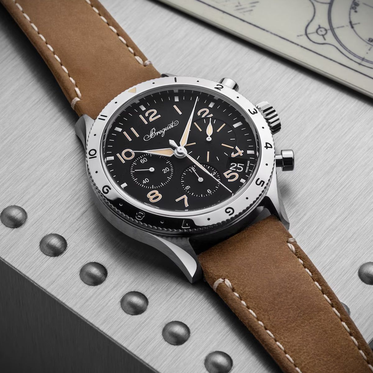 Breguet 2067ST/92/3WU Type 20 Flyback Chronograph