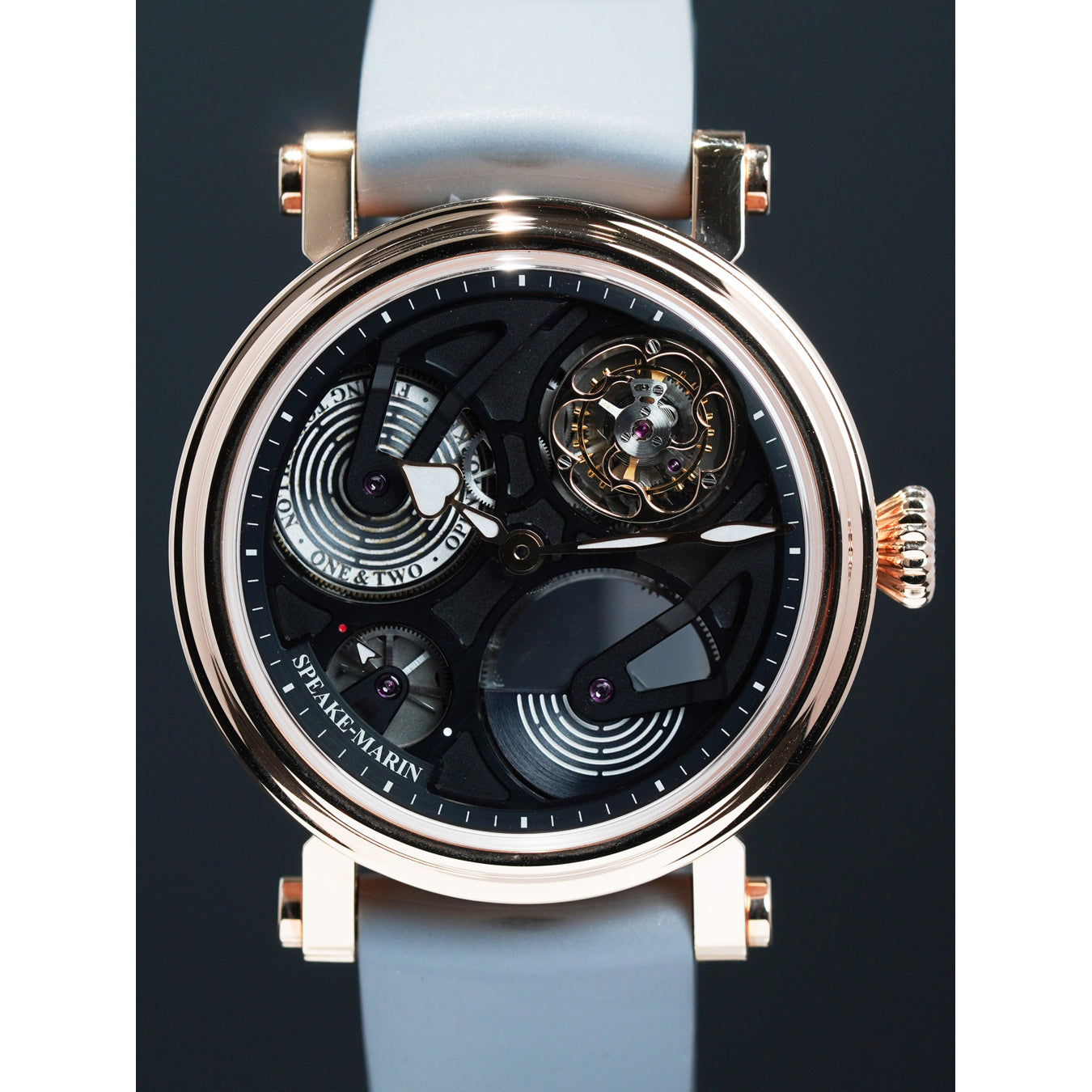 Speake-Marin 424211040 One and Two Openworked Tourbillon V2 RG 42mm
