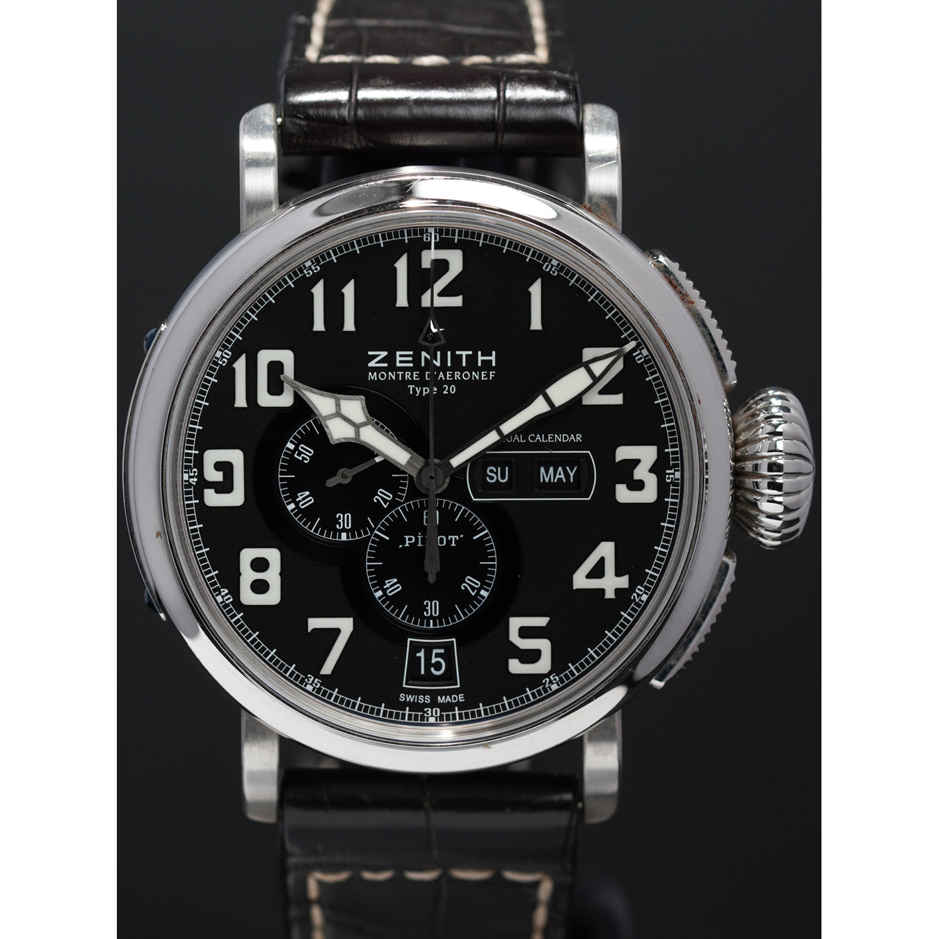 Zenith 03.2430.4054/21 Pilot Montre d'Aeronef Type 20 Annual Calendar