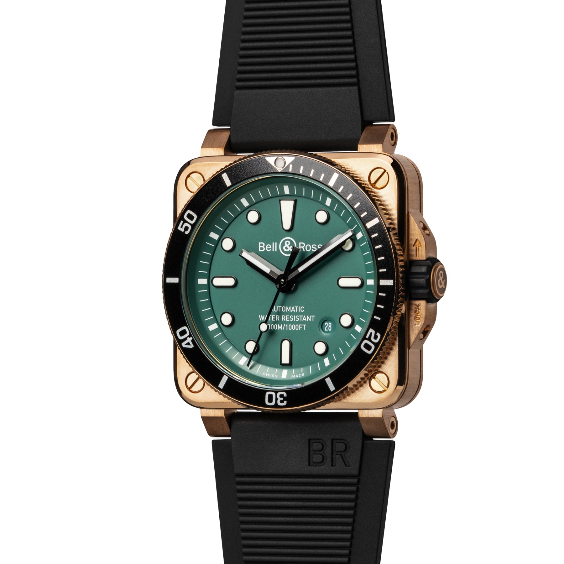 Bell & Ross BR 03-92 Diver Black and Green Bronze