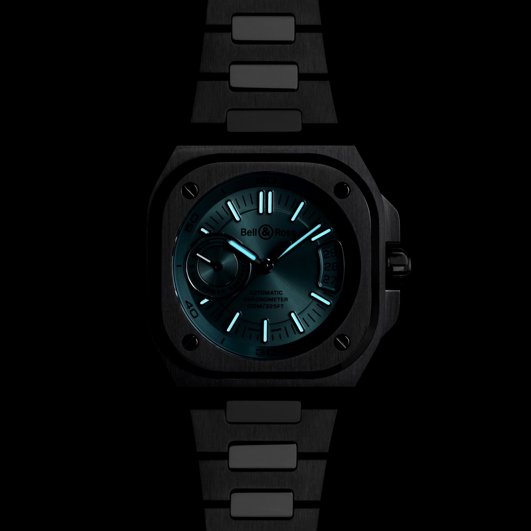 Bell & Ross BR-X5 Ice Blue on Bracelet
