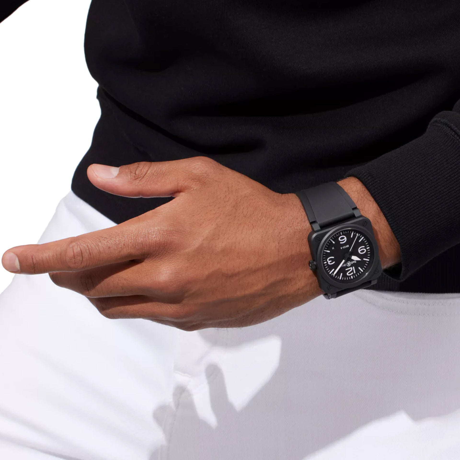 Bell & Ross BR03A-BL-CE/SRB BR 03 Black Matte