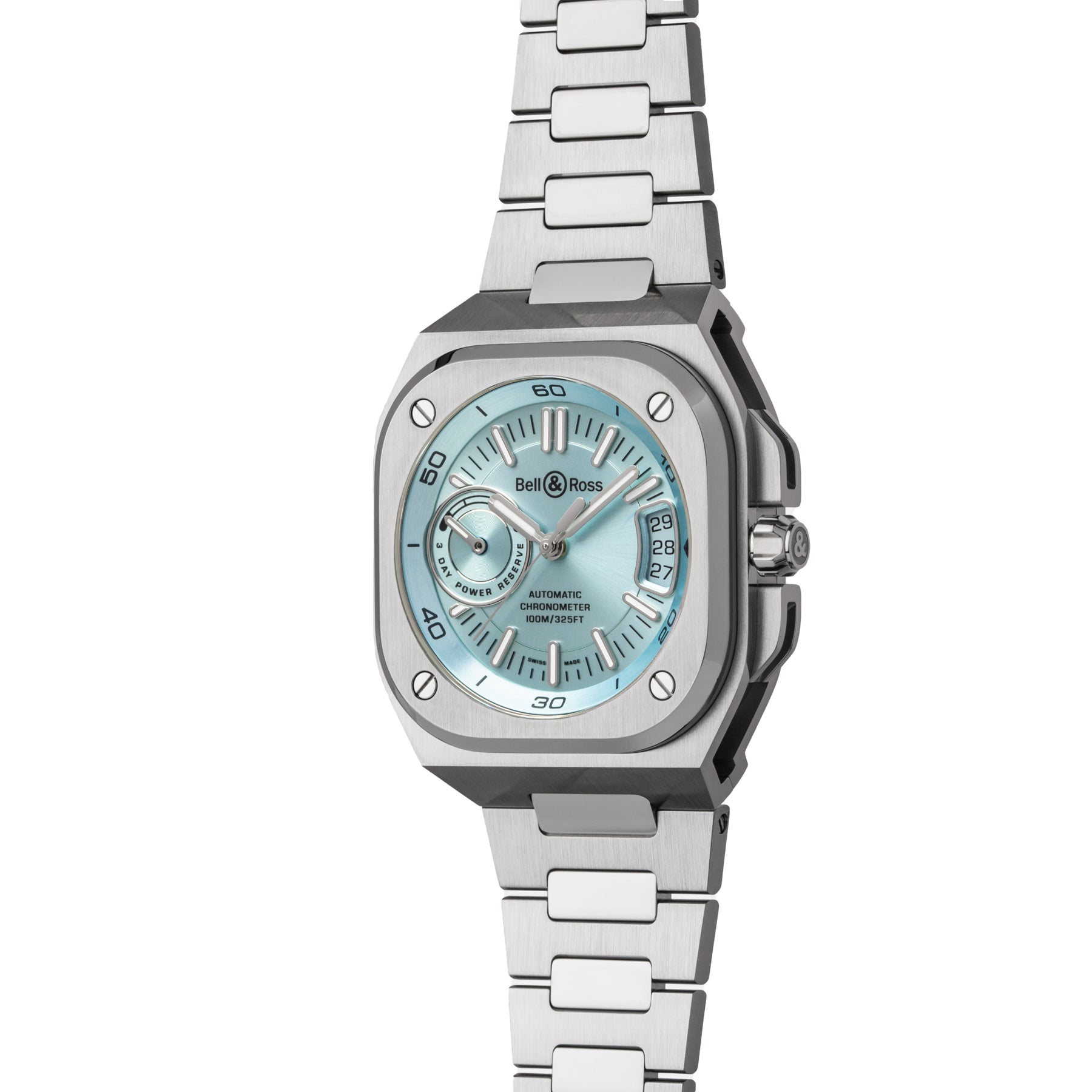 Bell & Ross BR-X5 Ice Blue on Bracelet