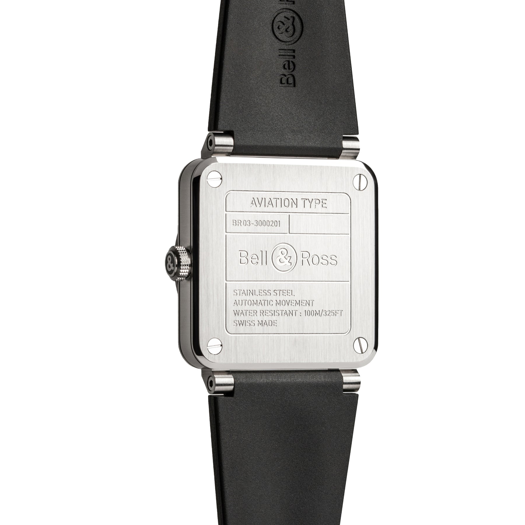 Bell & Ross BR03A-BL-ST/SRB BR 03 Black Steel