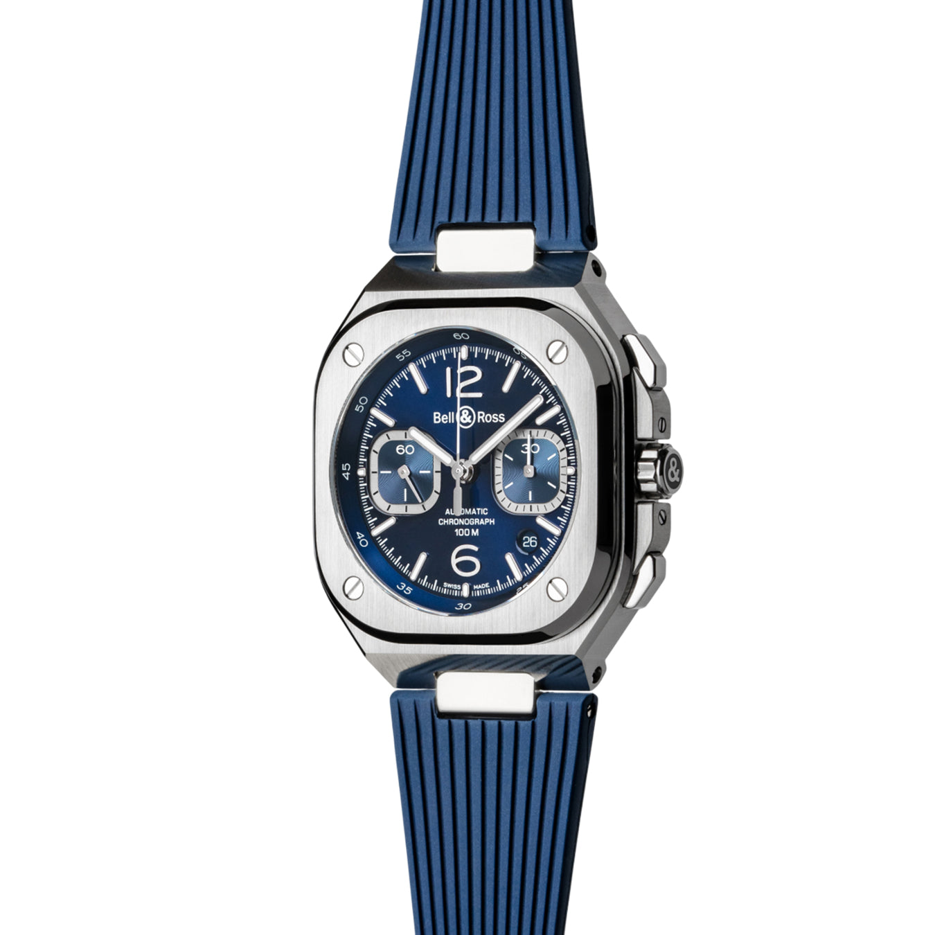 Bell & Ross BR 05 Chrono Blue Steel on Strap