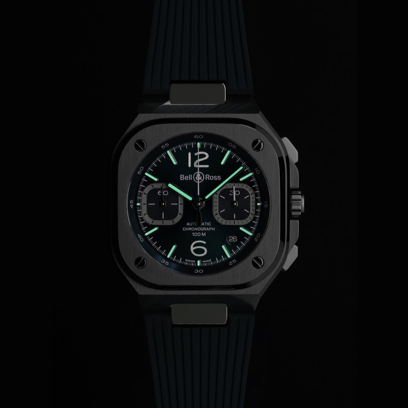 Bell & Ross BR 05 Chrono Blue Steel on Strap