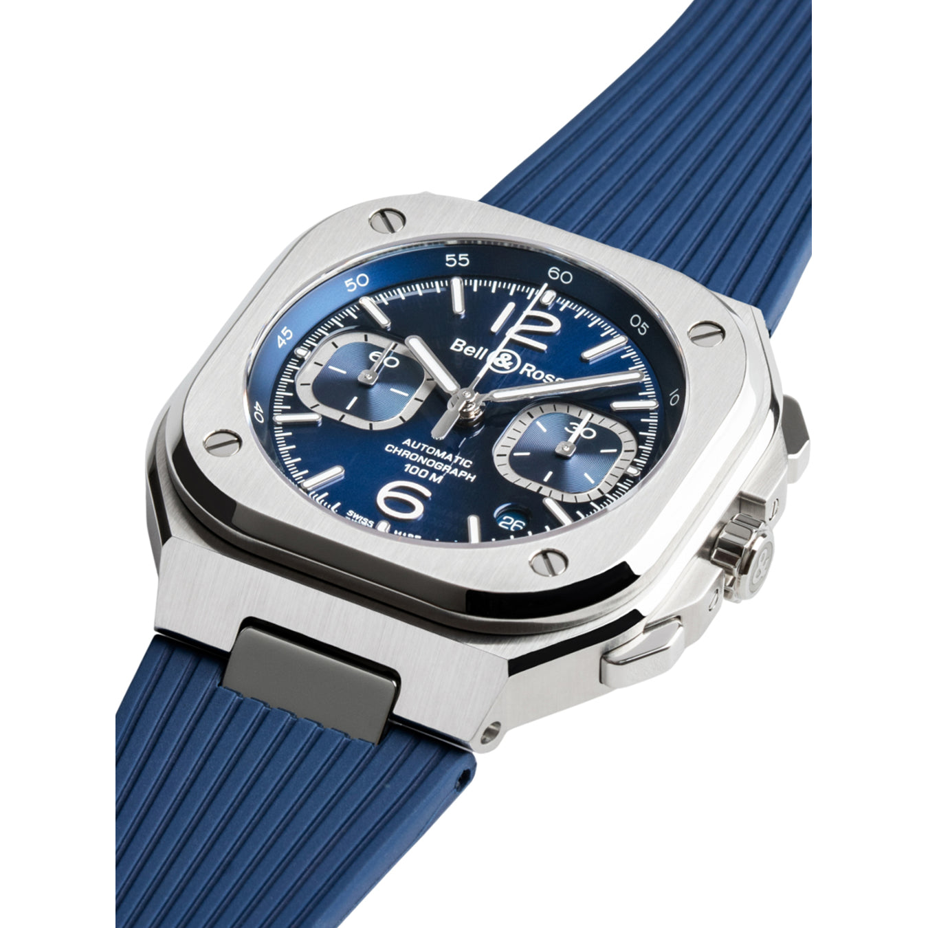 Bell & Ross BR 05 Chrono Blue Steel on Strap