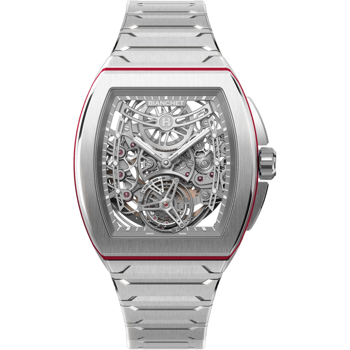 Bianchet Flying Tourbillon Ultrafino Skeleton Titanium Red UFFTSKTNRD