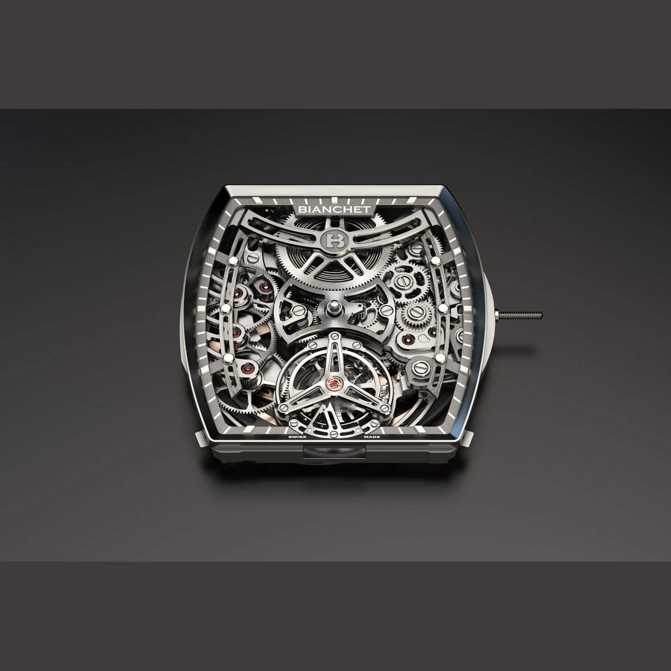 Bianchet Flying Tourbillon Ultrafino Skeleton Titanium Red UFFTSKTNRD