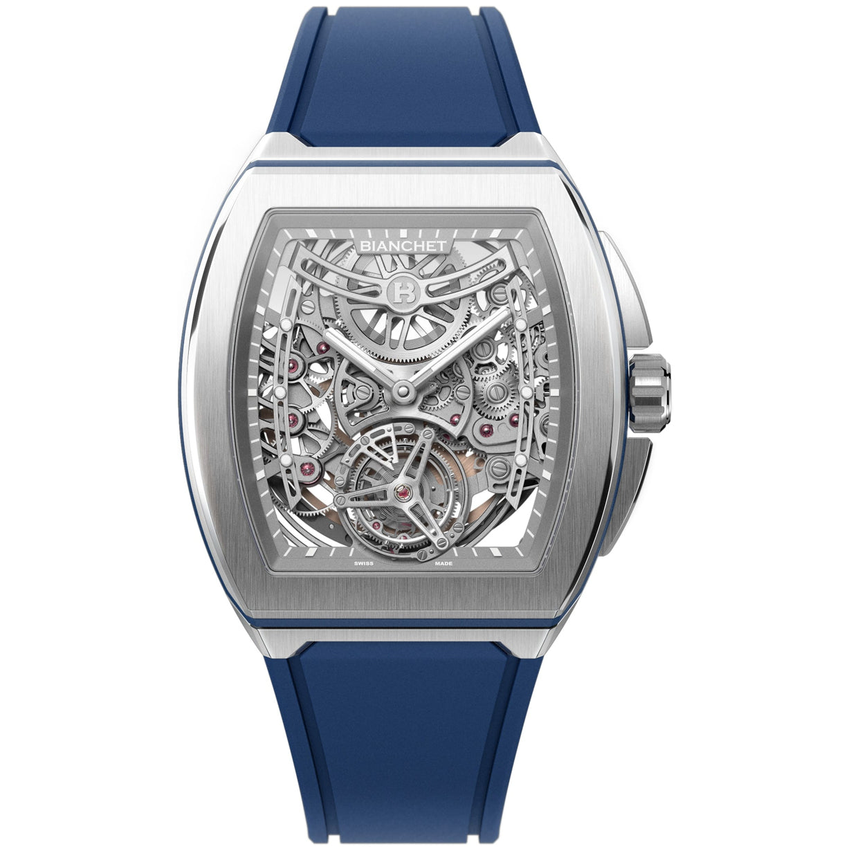 Bianchet Flying Tourbillon Ultrafino Skeleton Titanium Blue UFFTSKTNBL