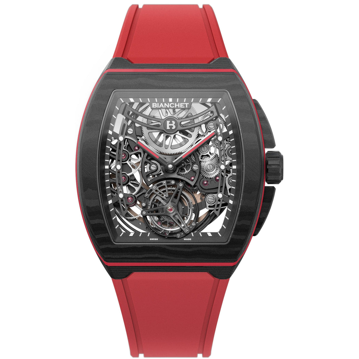 Bianchet Flying Tourbillon Ultrafino Skeleton Carbon Red UFFTSKCBRD