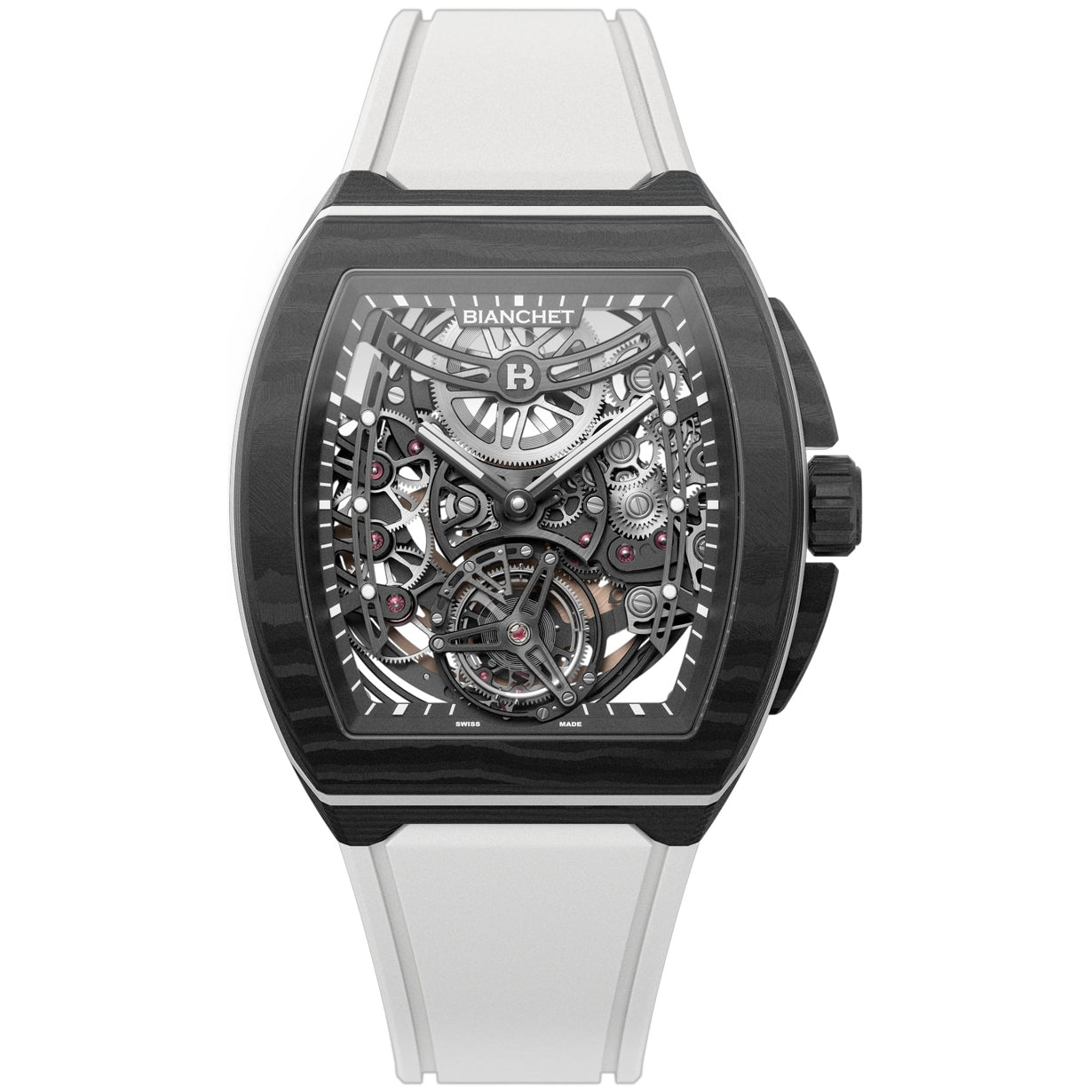 Bianchet Flying Tourbillon Ultrafino Skeleton Carbon White UFFTSKCBW