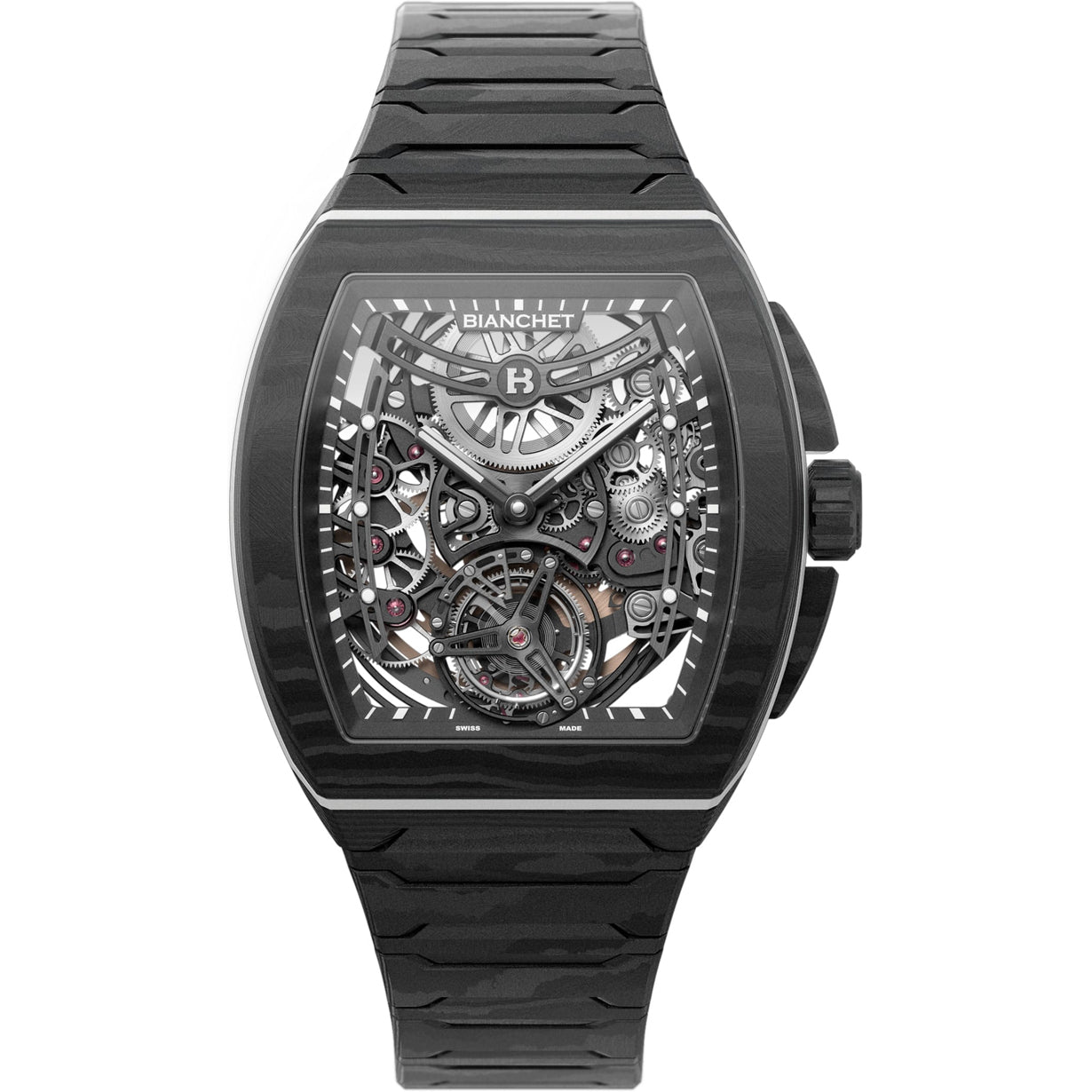 Bianchet Flying Tourbillon Ultrafino Skeleton Carbon White UFFTSKCBW