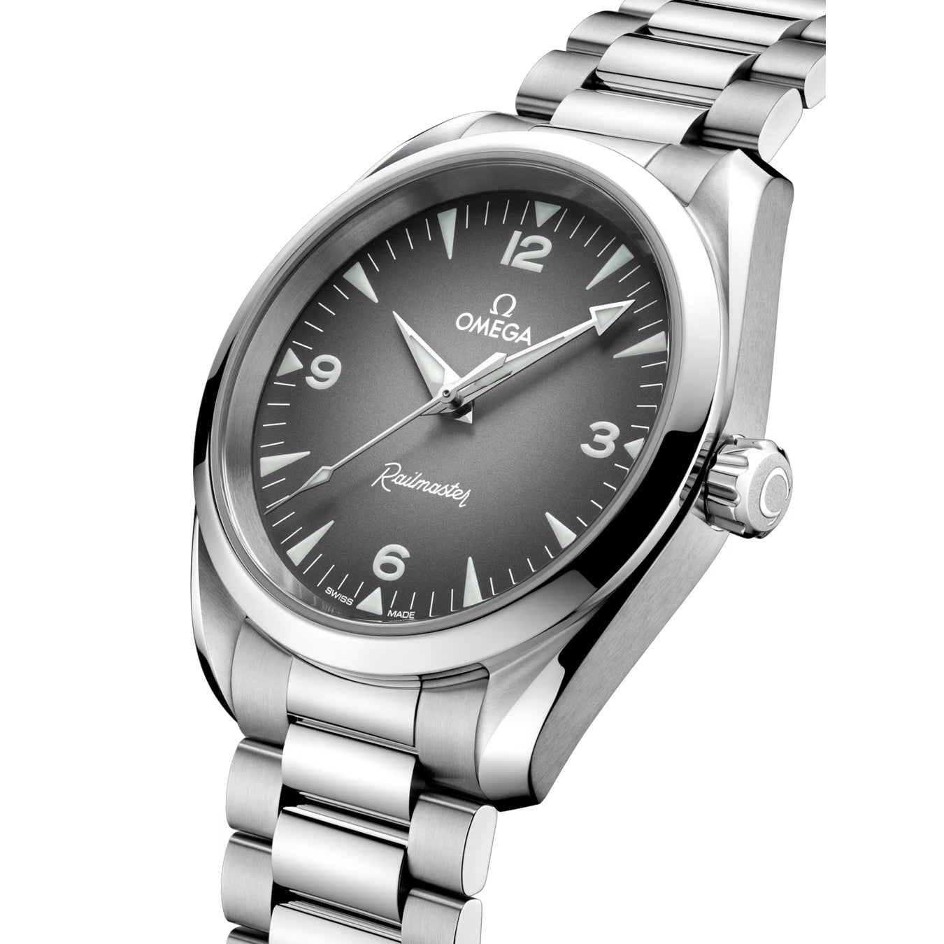 Omega 235.10.38.20.06.001 Railmaster on Bracelet