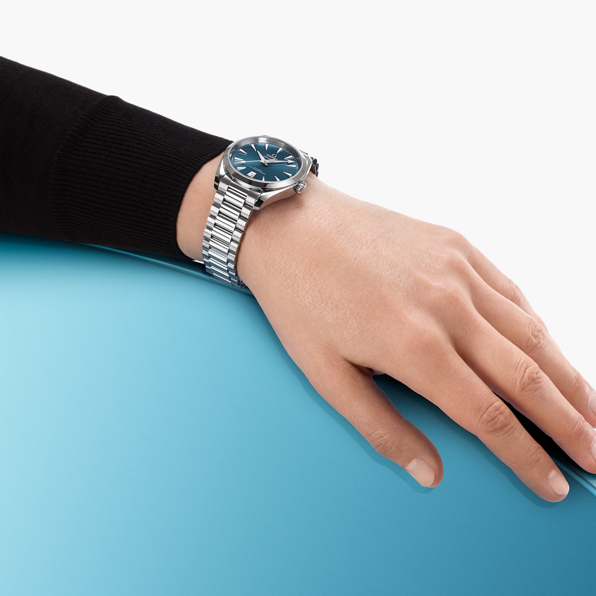 Omega Aqua Terra Shades 150M Coaxial Master Chronometer Blue Dial 38mm