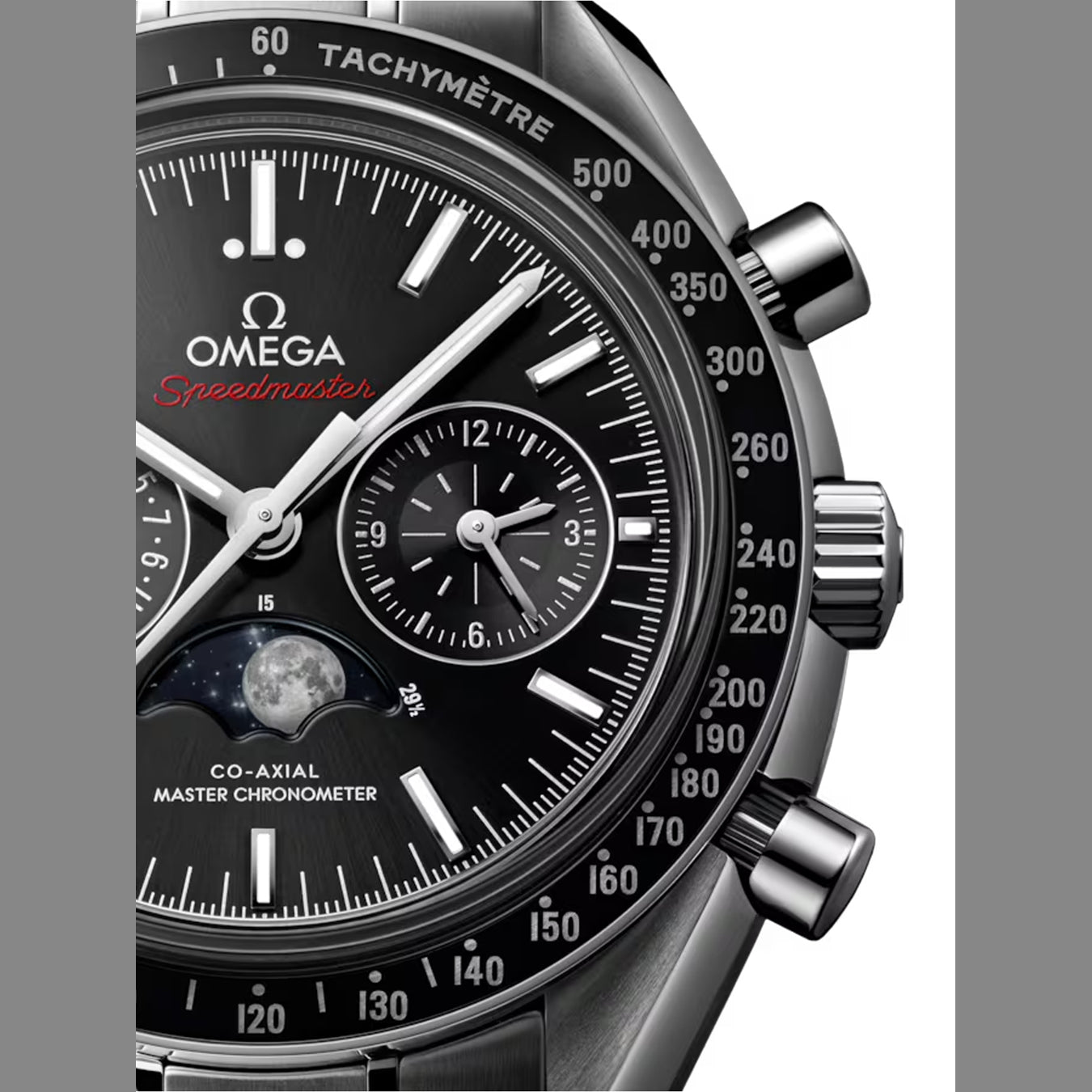 Omega Speedmaster Moonwatch Master Chronometer Moonphase Chronograph on Bracelet 304.30.44.52.01.001