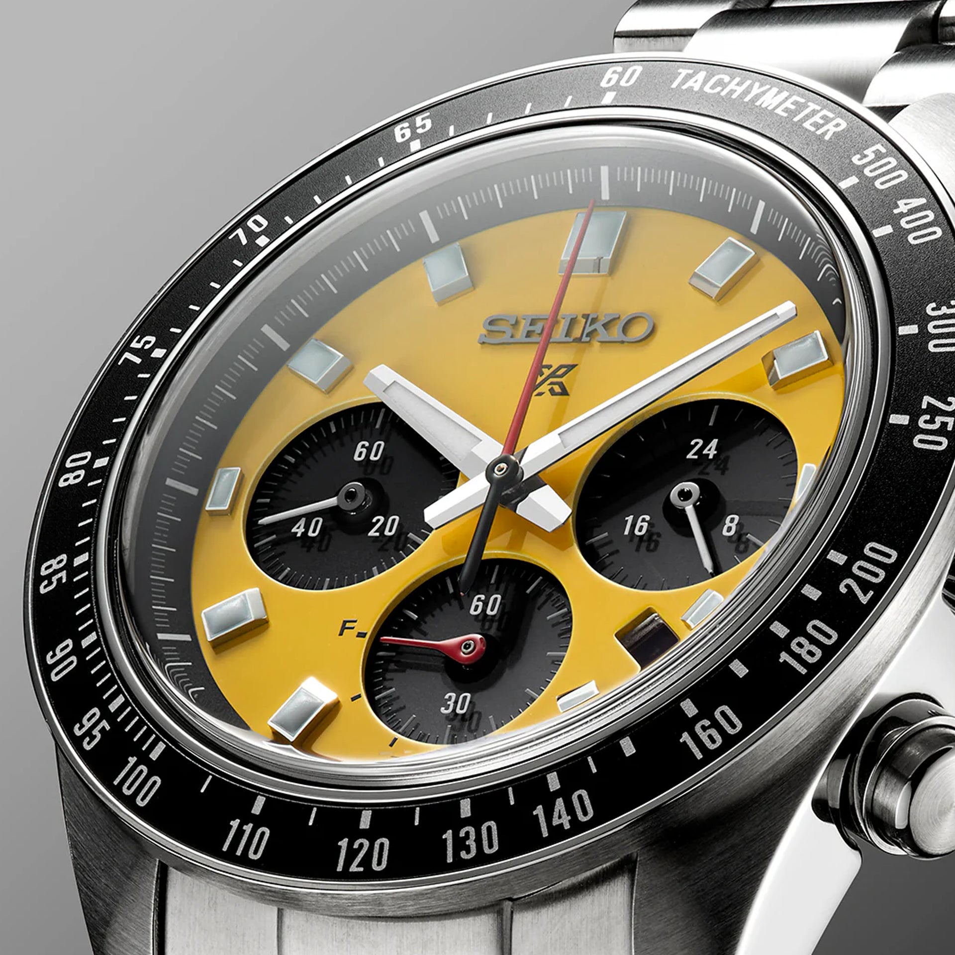 Seiko Prospex SSC929 Speedtimer Solar Chronograph Yellow Dial