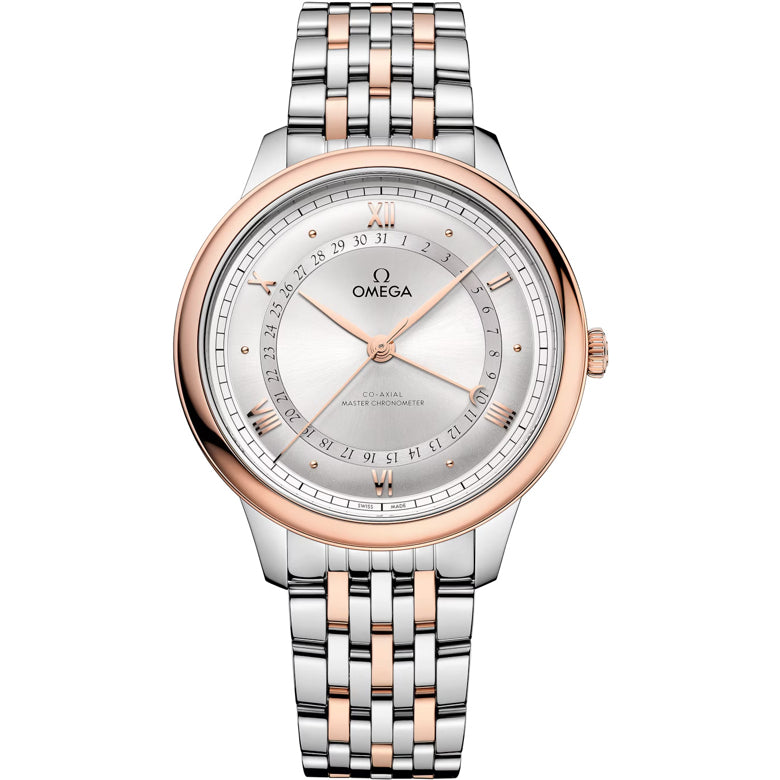 Omega 434.20.42.22.02.001 De Ville Prestige 42mm Steel and Gold on Bracelet