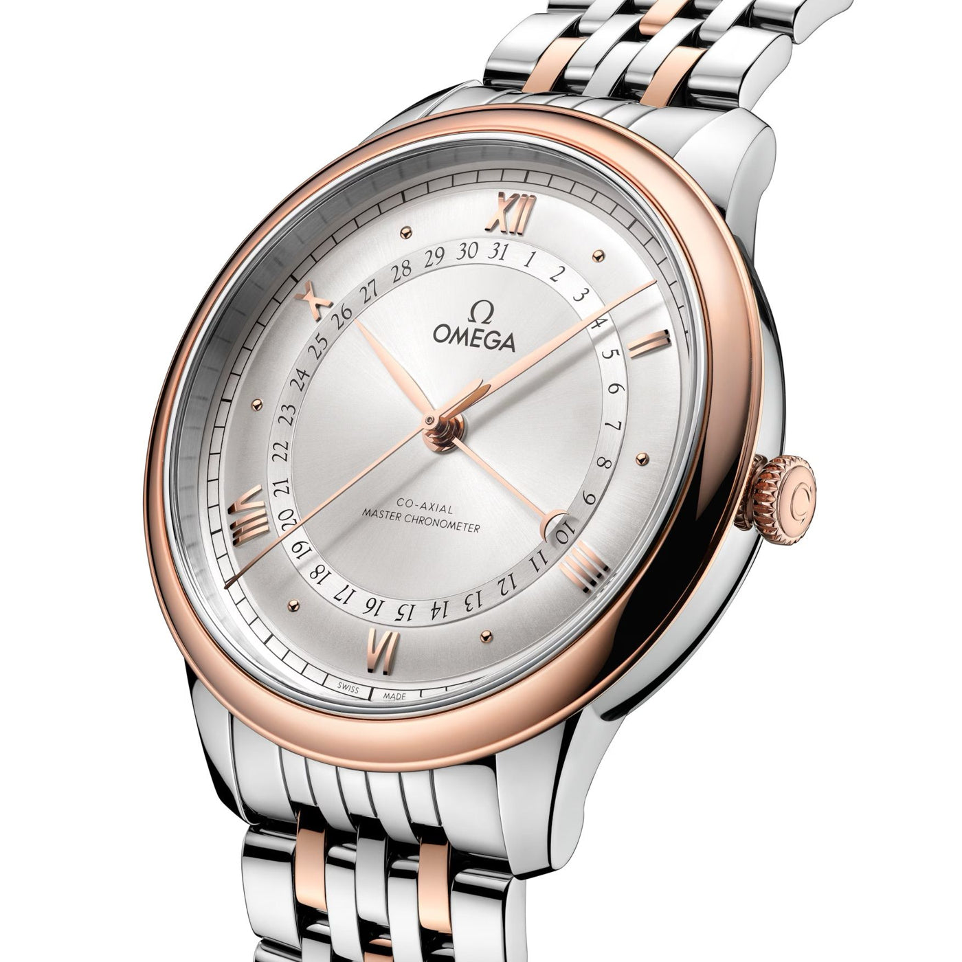 Omega 434.20.42.22.02.001 De Ville Prestige 42mm Steel and Gold on Bracelet