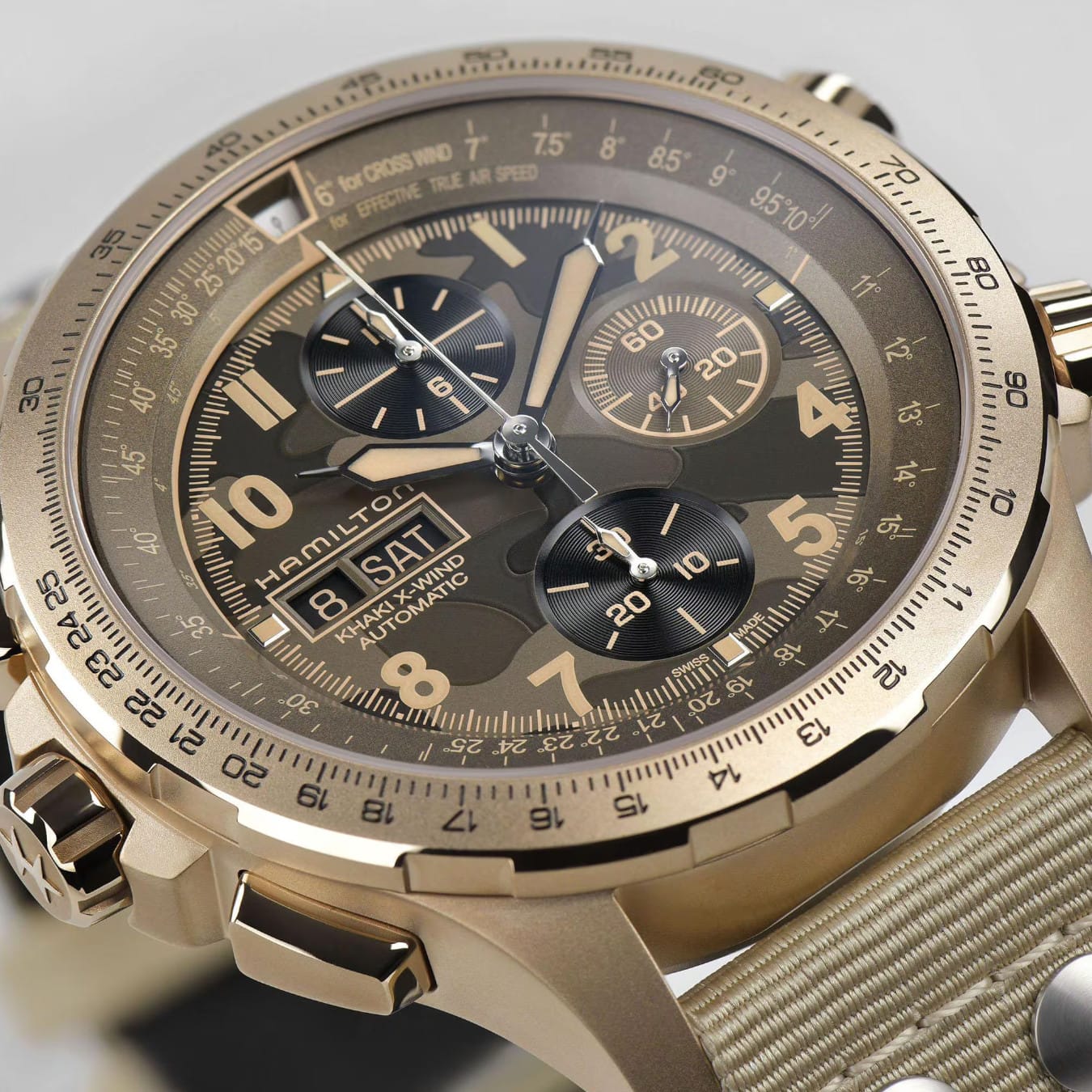 Hamilton H77916920 Khaki Aviation X-Wind Auto Chrono 45mm