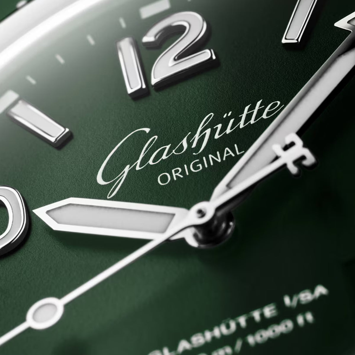 Glashütte Original SeaQ Panorama Date Reed Green on Bracelet