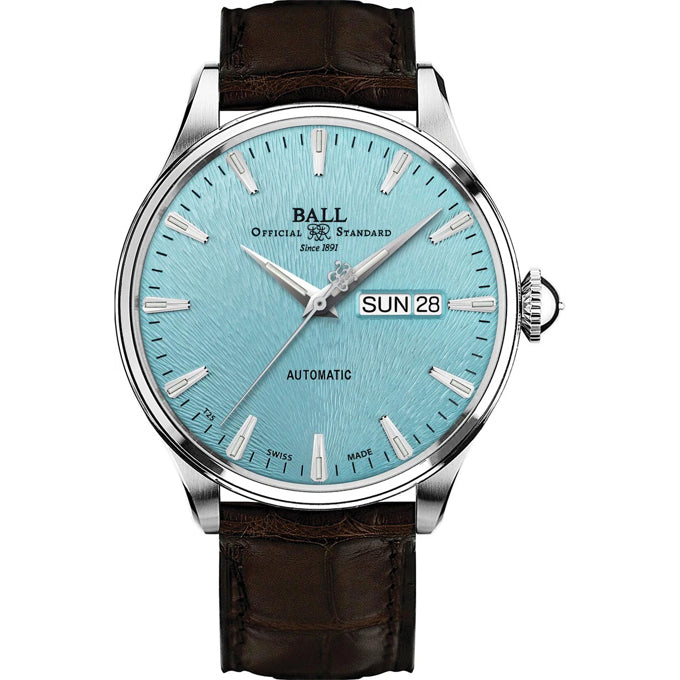 Ball NM2080D-LL2FJ-IBER Trainmaster Eternity Ice Blue Dial Rainbow Tubes