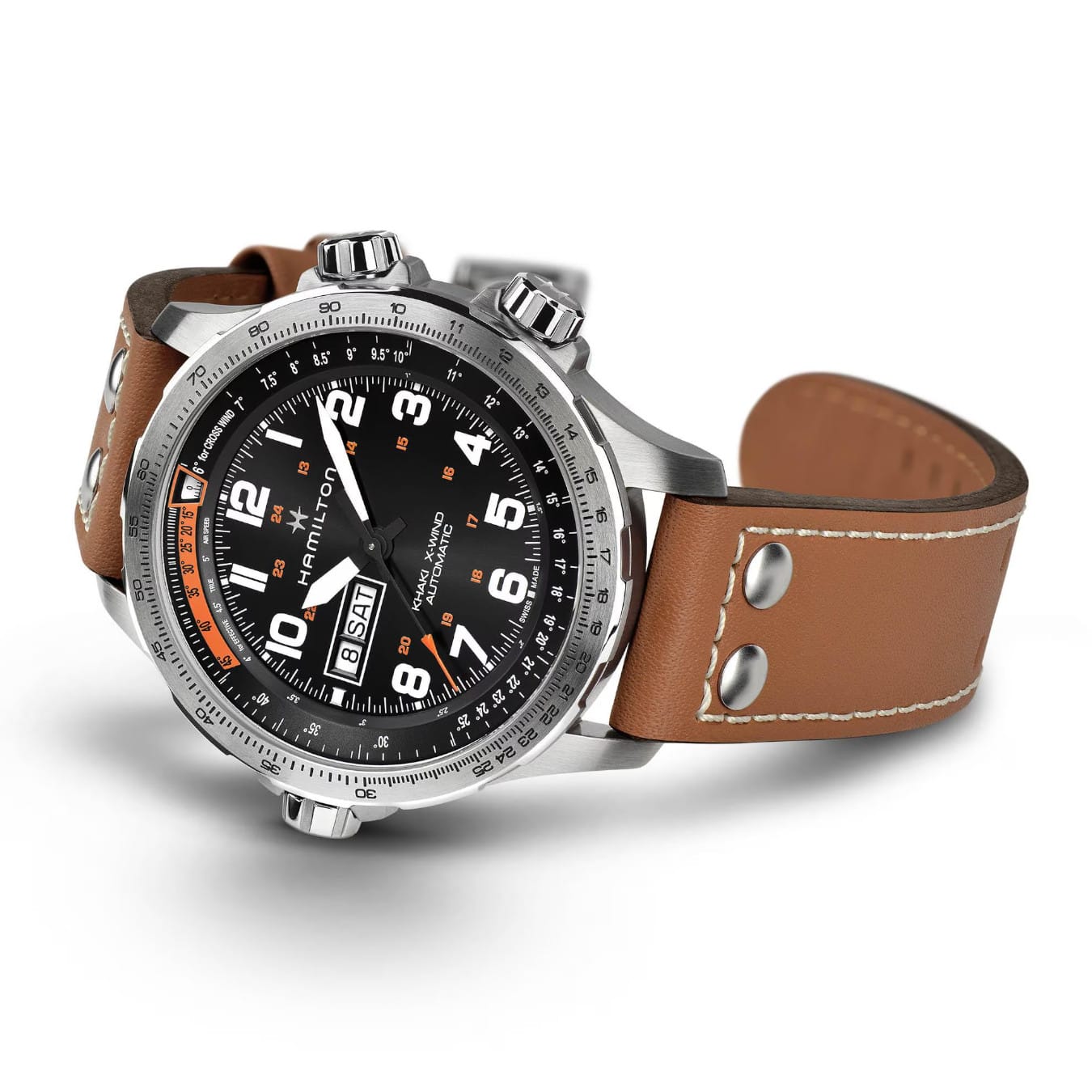 Hamilton H77755533 Khaki Aviation X-Wind Day Date Auto 45mm