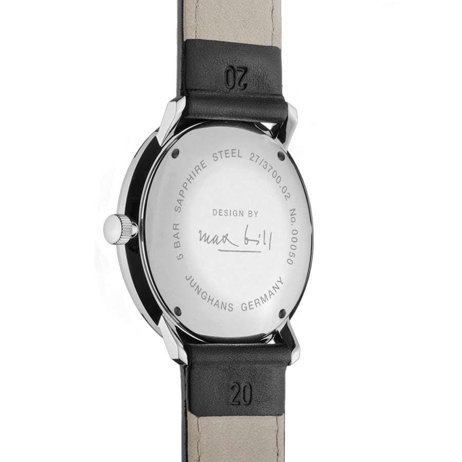 Junghans Max Bill Handaufzug - Sapphire Glass  027/3700.02