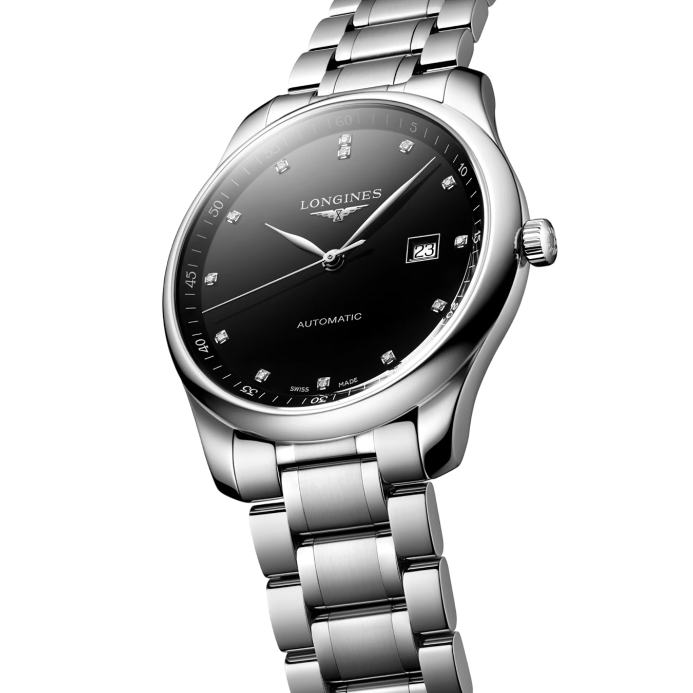 Longines L2.893.4.57.6 Master Collection 42mm Black Lacquered Dial