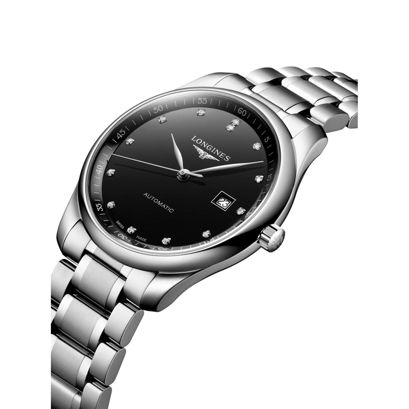 Longines L2.893.4.57.6 Master Collection 42mm Black Lacquered Dial