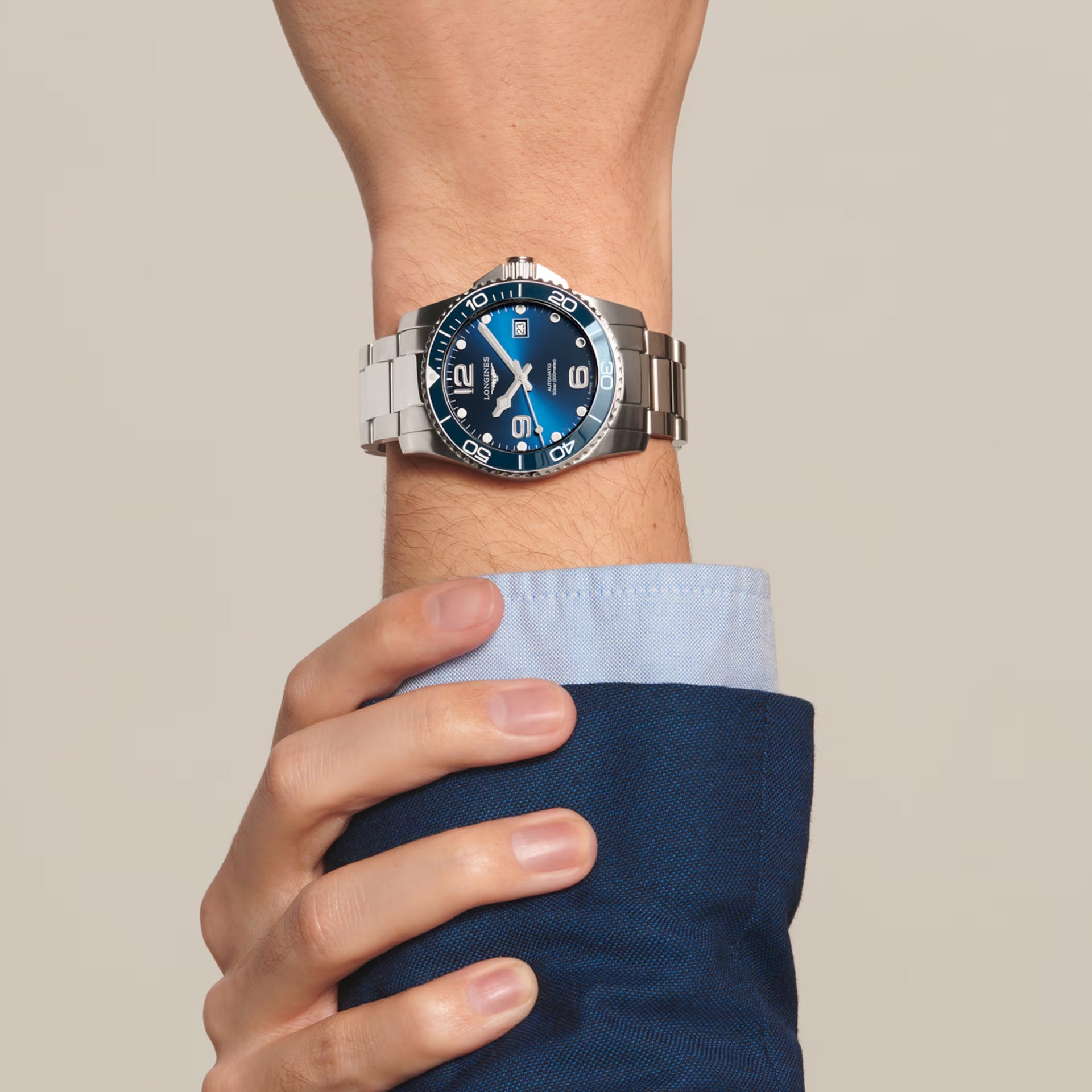 Longines Hydroconquest Blue Dial on Bracelet