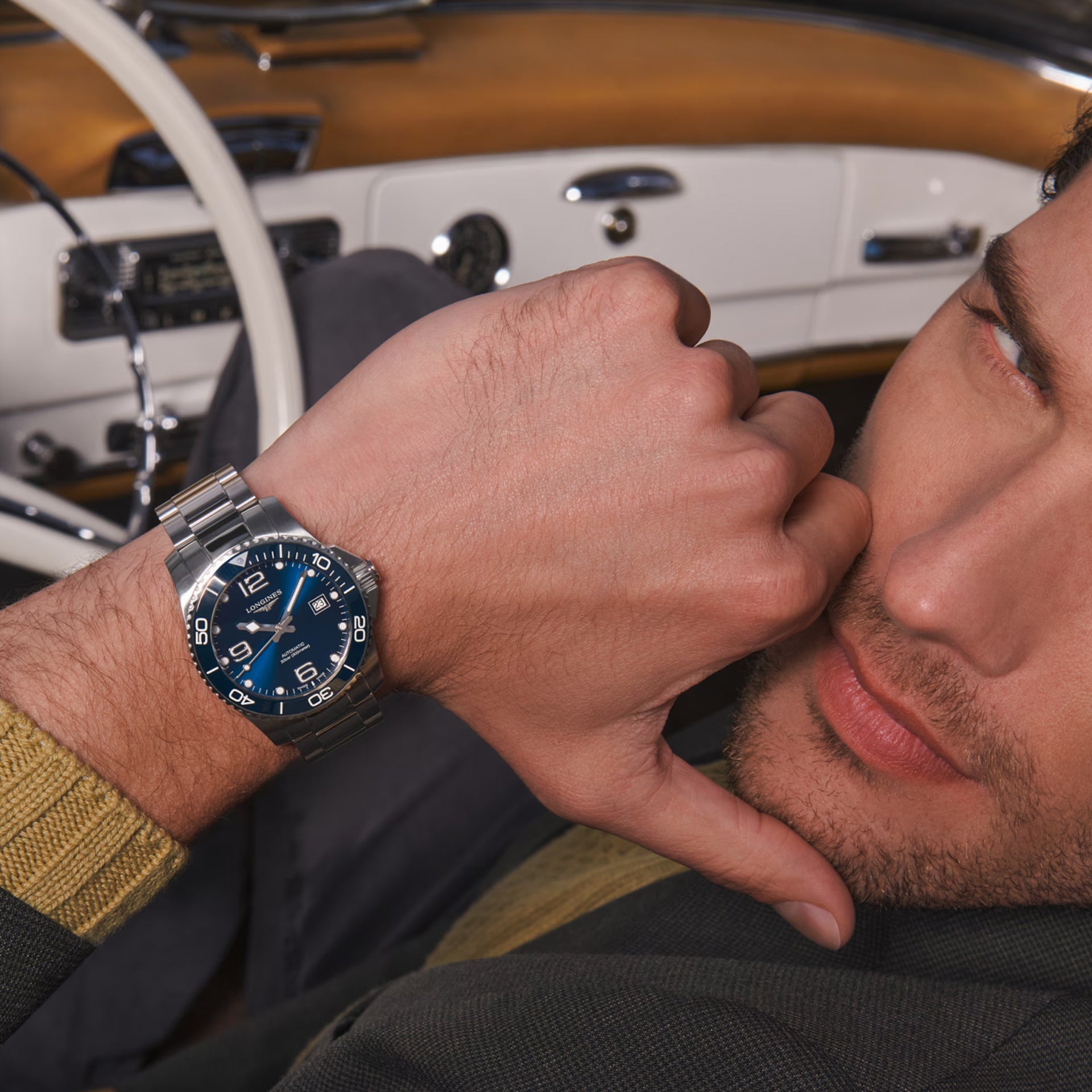 Longines Hydroconquest Blue Dial on Bracelet