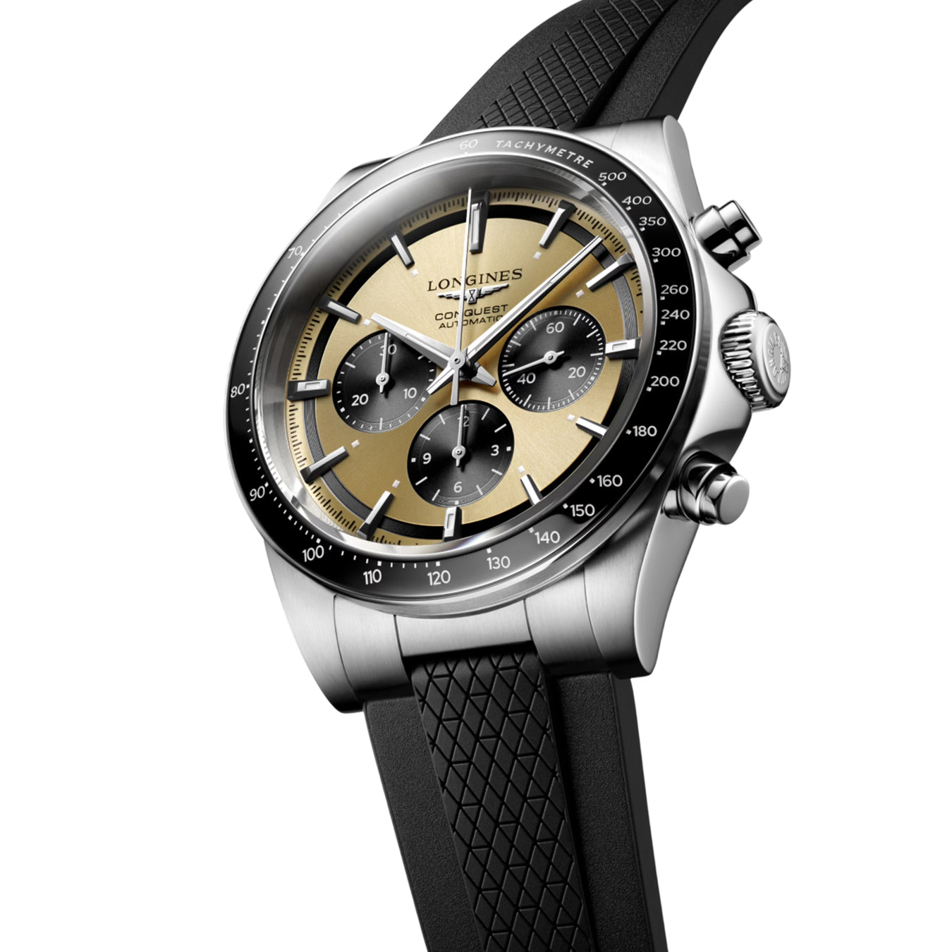 Longines L3.835.4.32.9 Conquest Sunray Brown on Strap